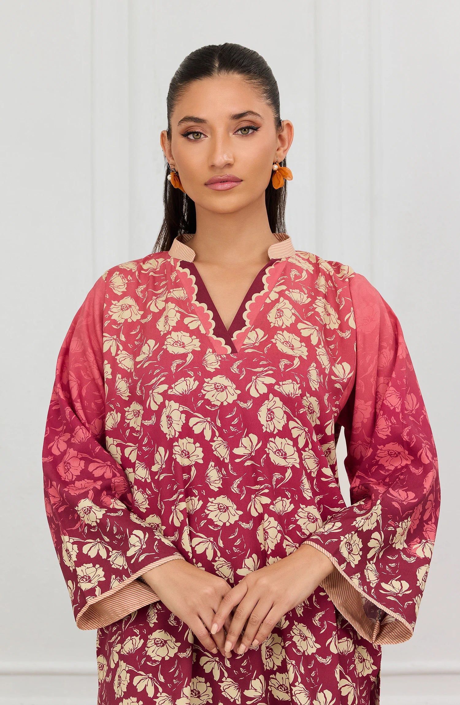 Stitched | 2 Piece | Printed | Lawn Shirt | WRCV25S-2037/S MAROON