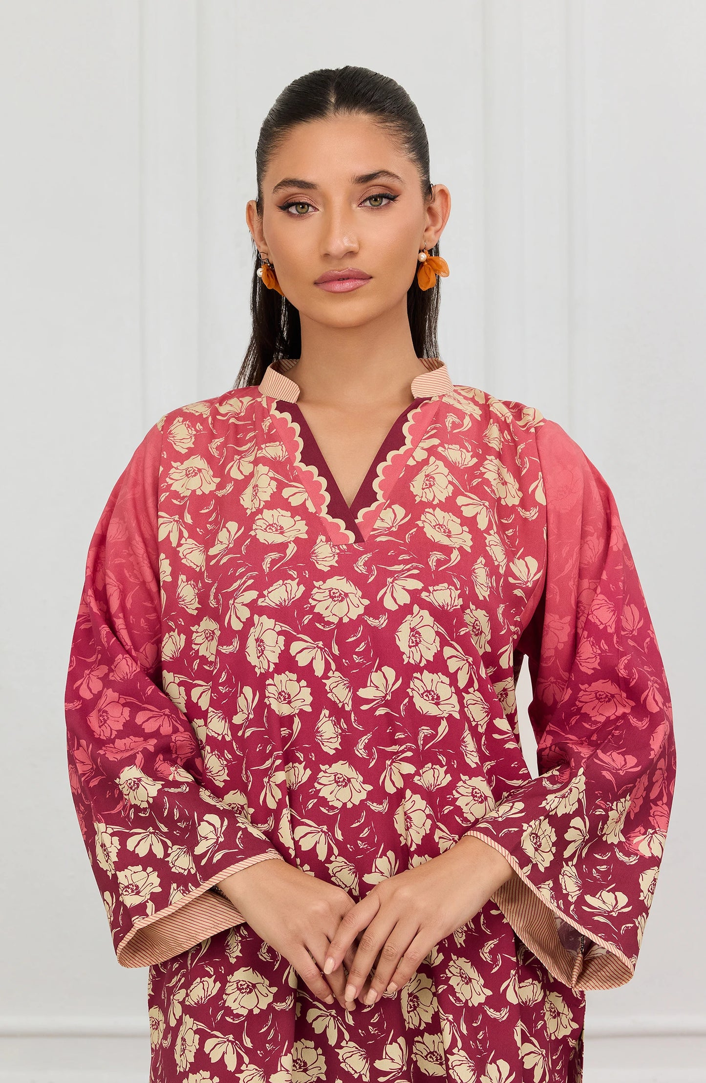 Stitched | 2 Piece | Printed | Lawn Shirt | WRCV25S-2037/S MAROON