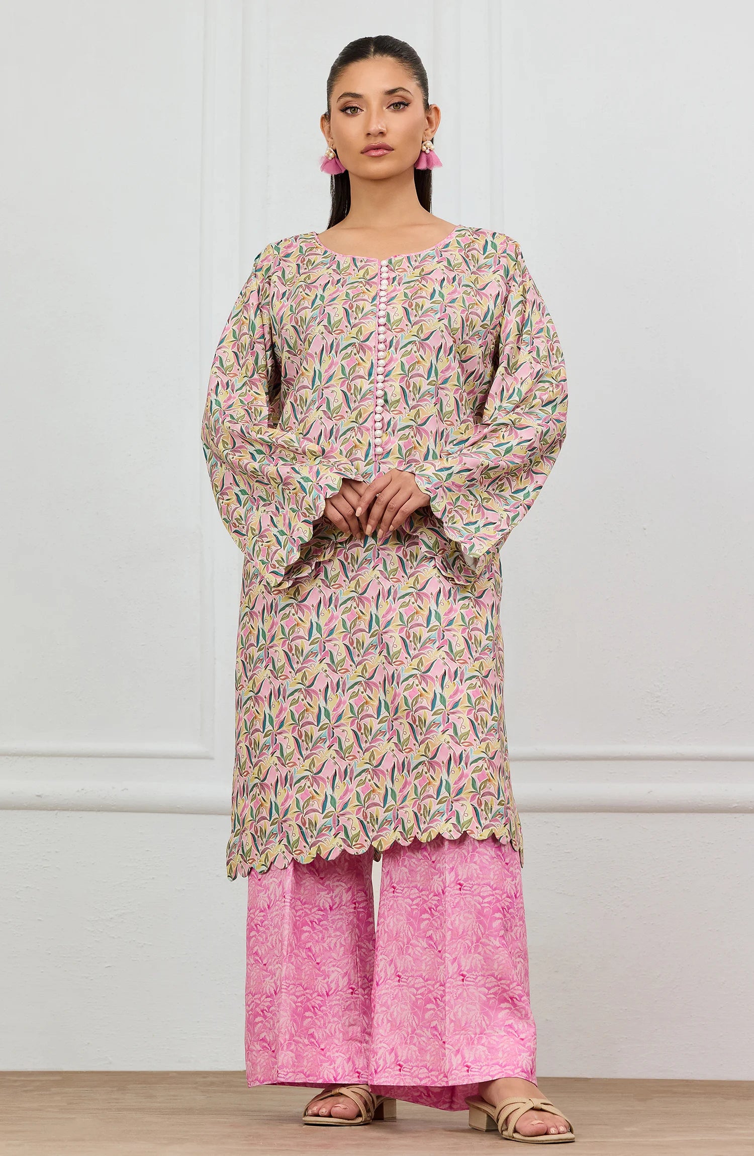Stitched | 2 Piece | Printed | Linen Shirt | WRCV25S-2035/S PINK