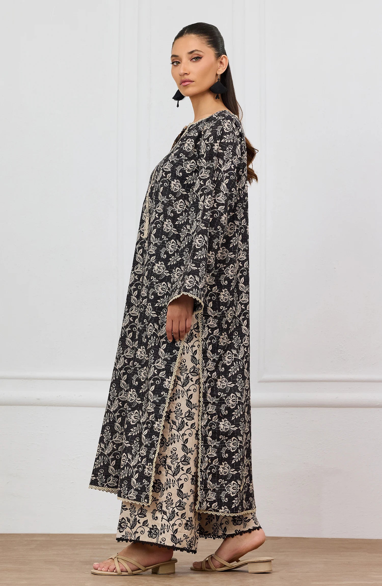 Stitched | 2 Piece | Printed | Lawn Jacquard Shirt | WRCJ25S-2060/S BLACK