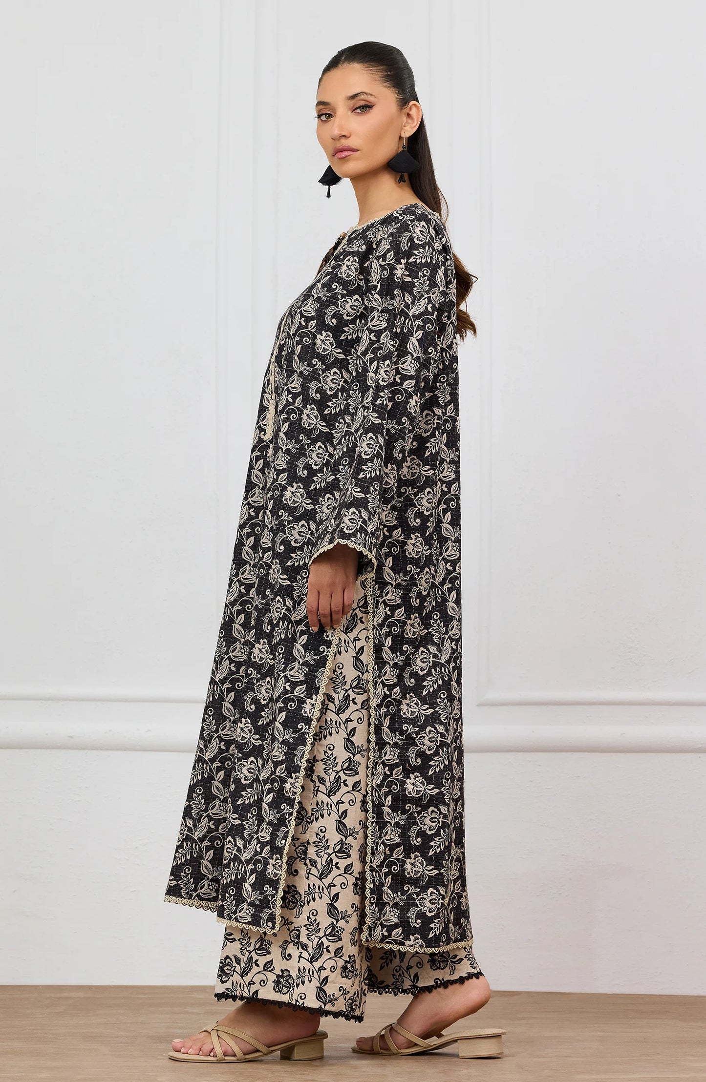 Stitched | 2 Piece | Printed | Lawn Jacquard Shirt | WRCJ25S-2060/S BLACK