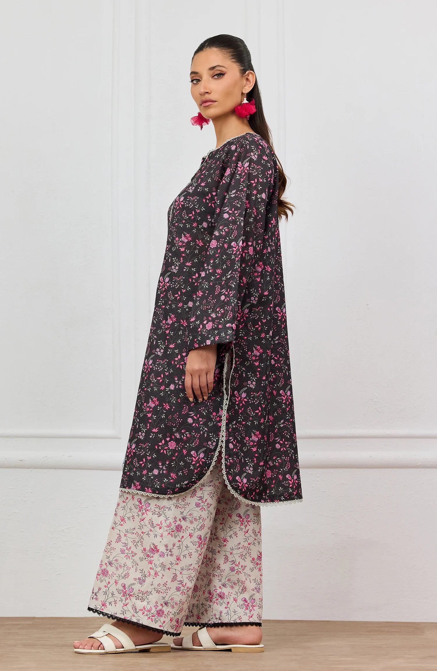 Stitched | 2 Piece | Printed | Karandi Shirt | WRCR25S-2004/S BLACK