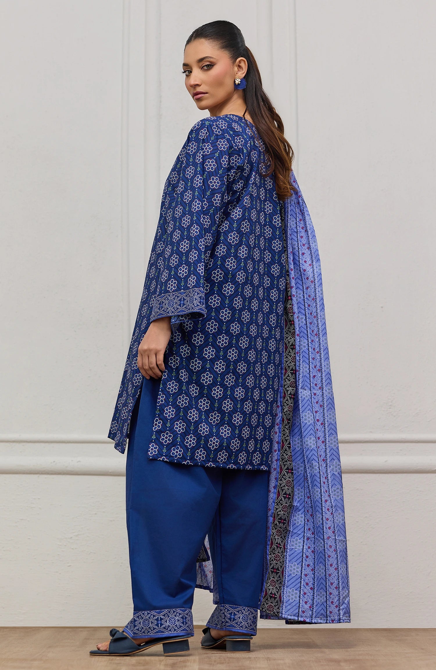 Unstitched | 3 Piece | Printed | Lawn Shirt | OTL-25-534/U BLUE