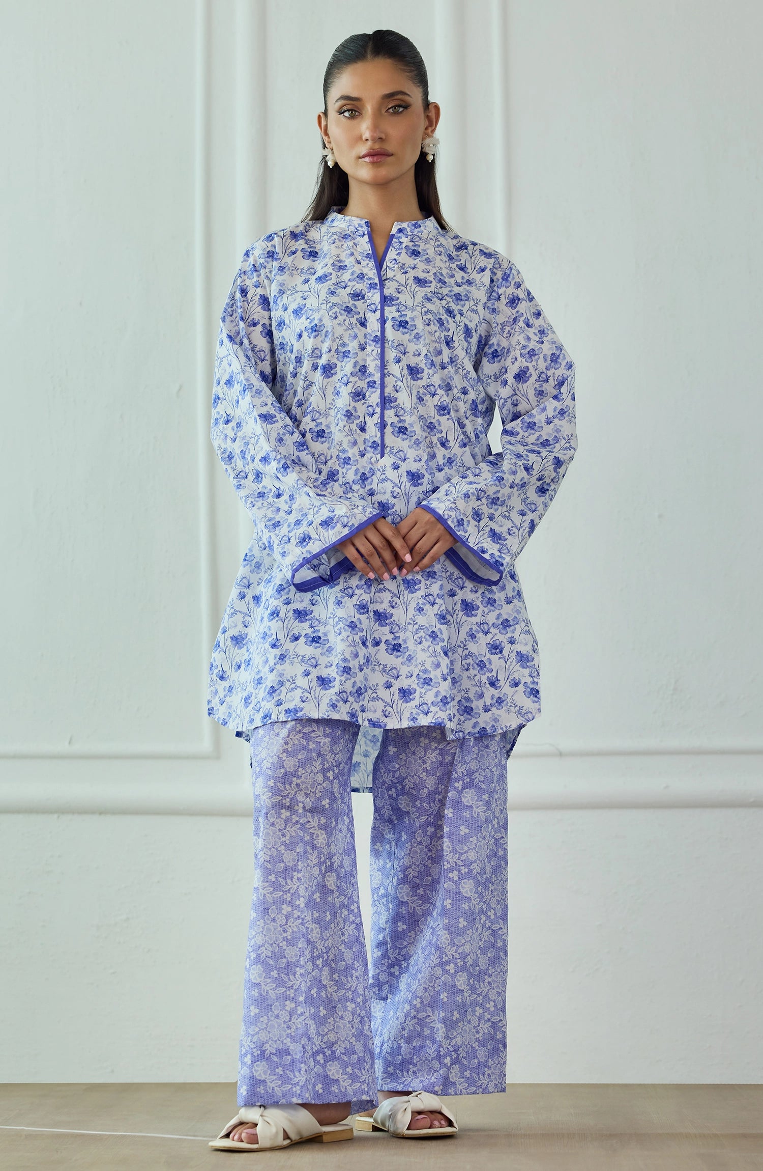Stitched | 2 Piece | Printed | Lawn Jacquard Shirt | WRCJ25S-2054/S BLUE