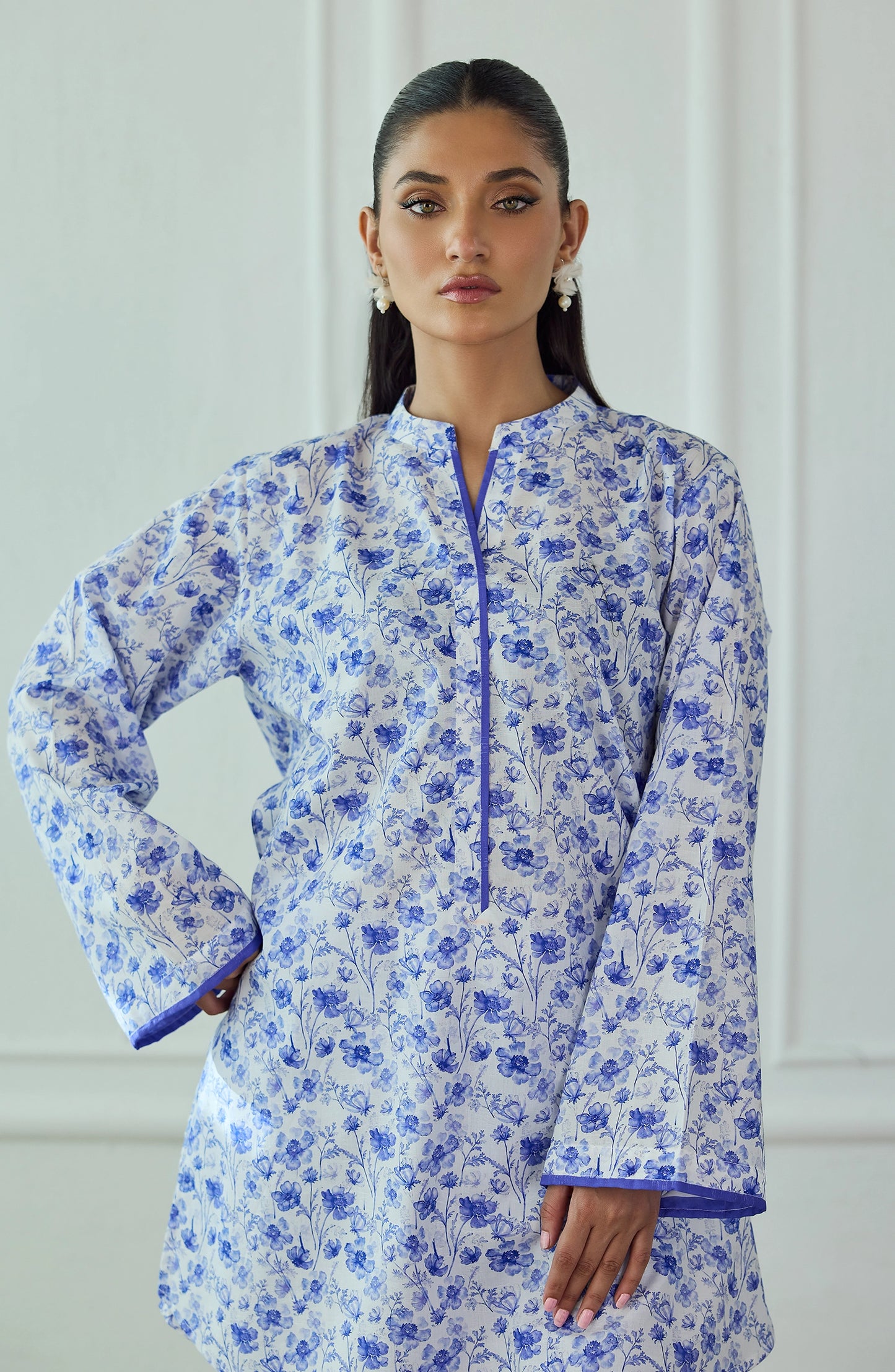Stitched | 2 Piece | Printed | Lawn Jacquard Shirt | WRCJ25S-2054/S BLUE