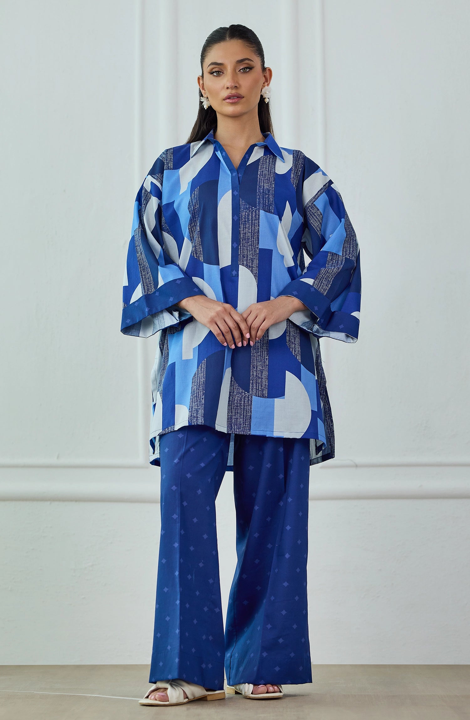 Stitched | 2 Piece | Printed | Lawn Shirt | WRCV25S-2038/S BLUE