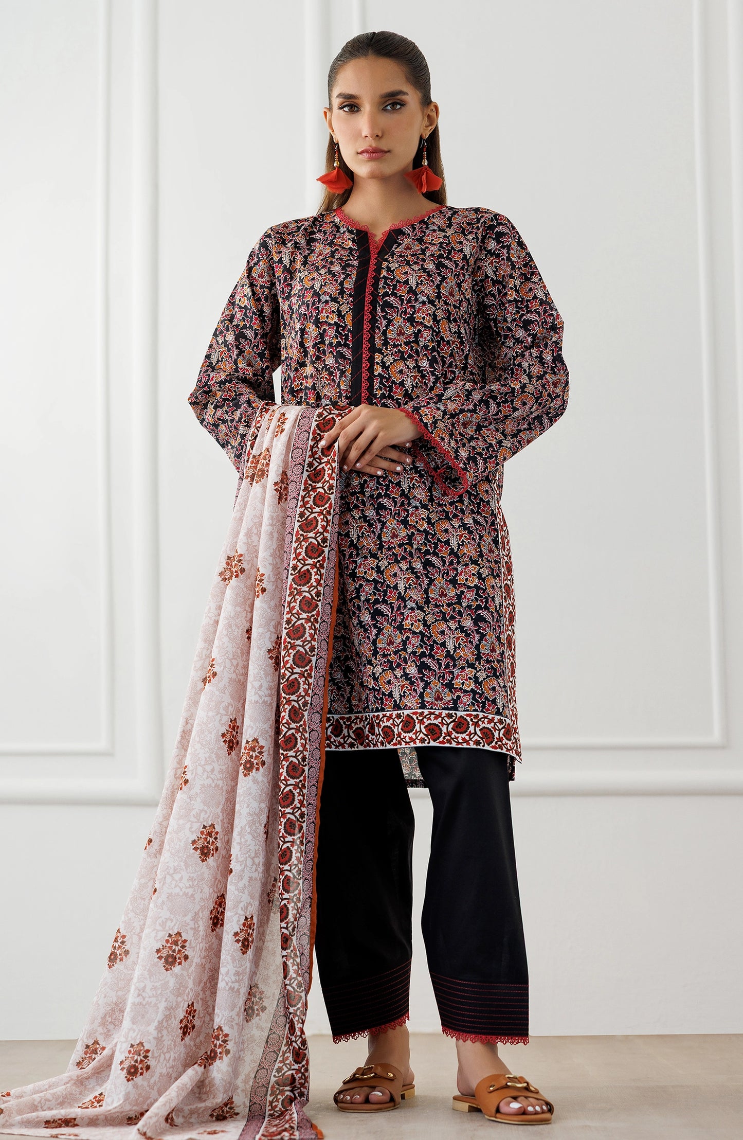 Stitched | 3 Piece | Printed Lawn | OTL-25-348