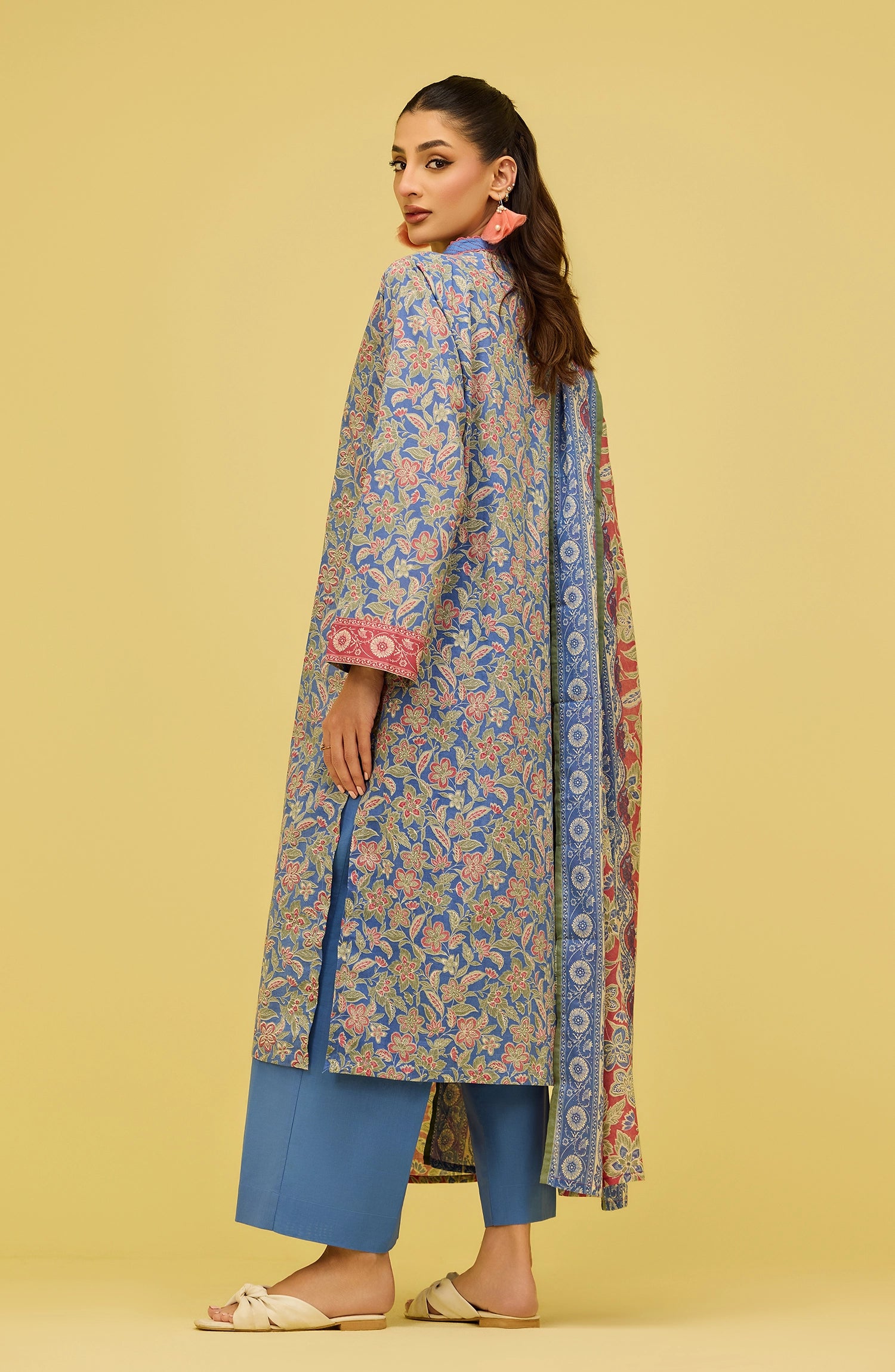 Unstitched | 3 Piece | Printed | Lawn Shirt | OTL-20886/U BLUE SUZANE