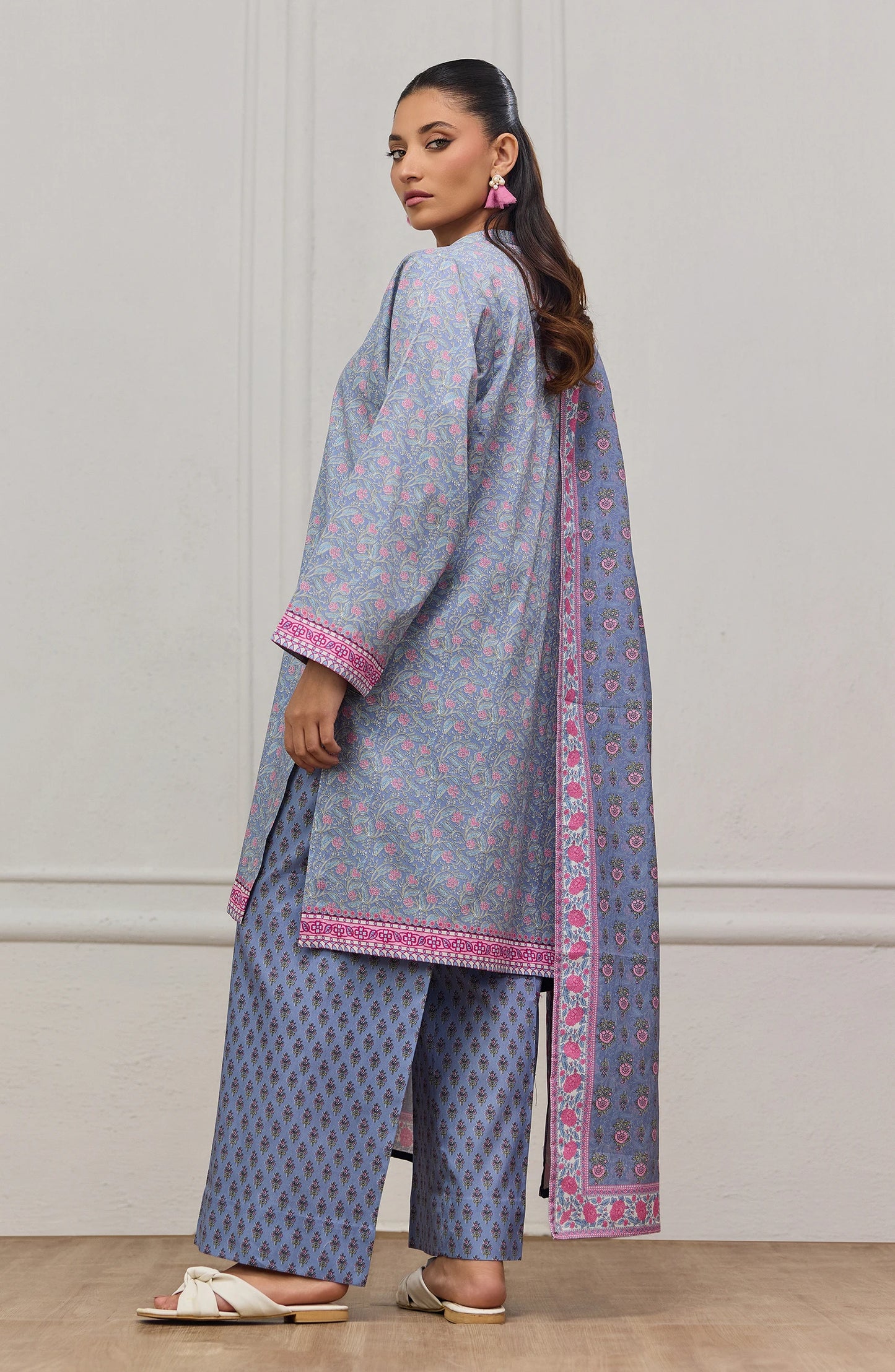 Unstitched | 3 Piece | Printed | Cottel Lawn Shirt | OTL-20875/U LIGHT GREY