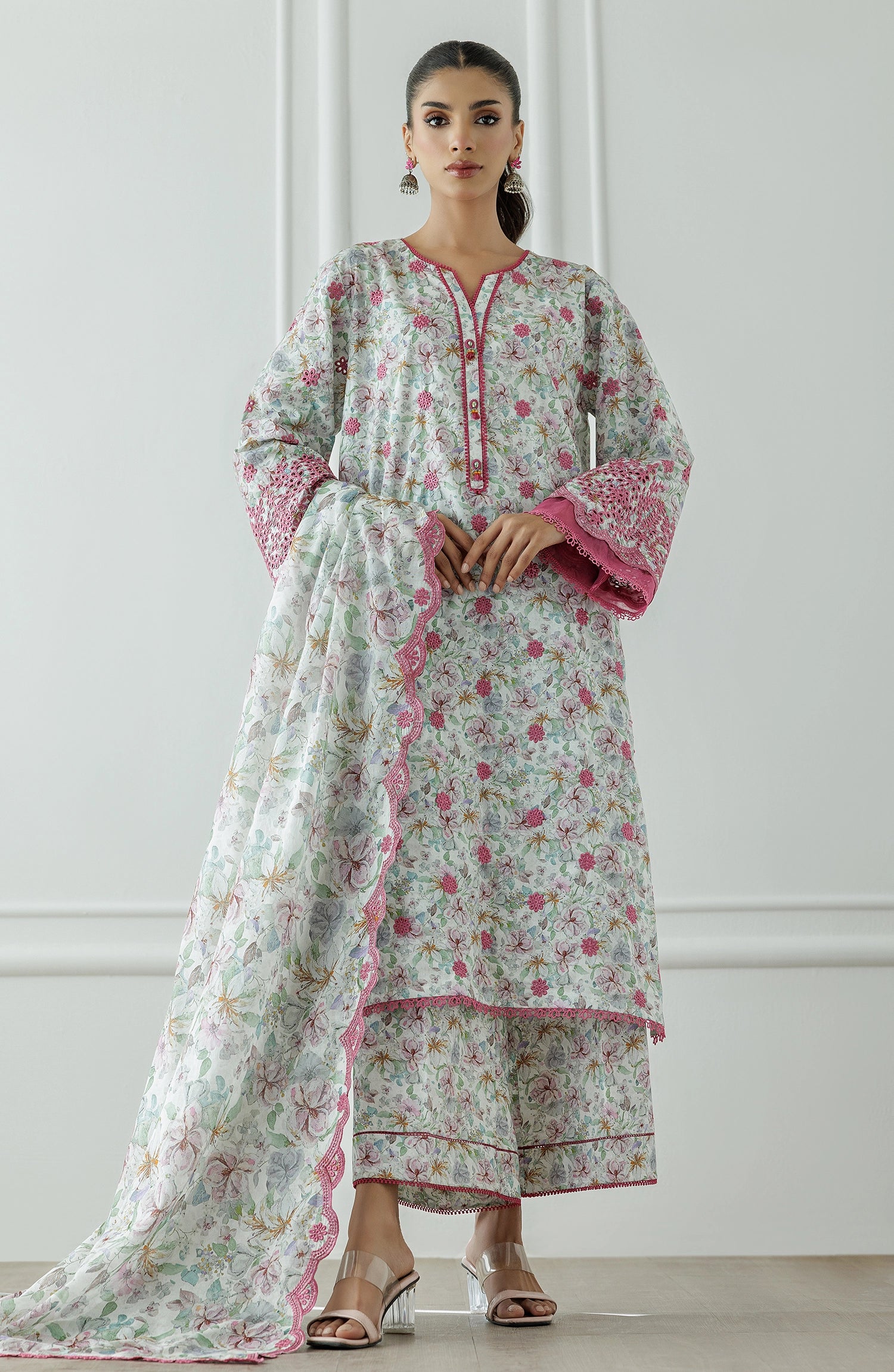 UNSTITCHED | 3 Piece | Chikankari  | WRFC25S-3016