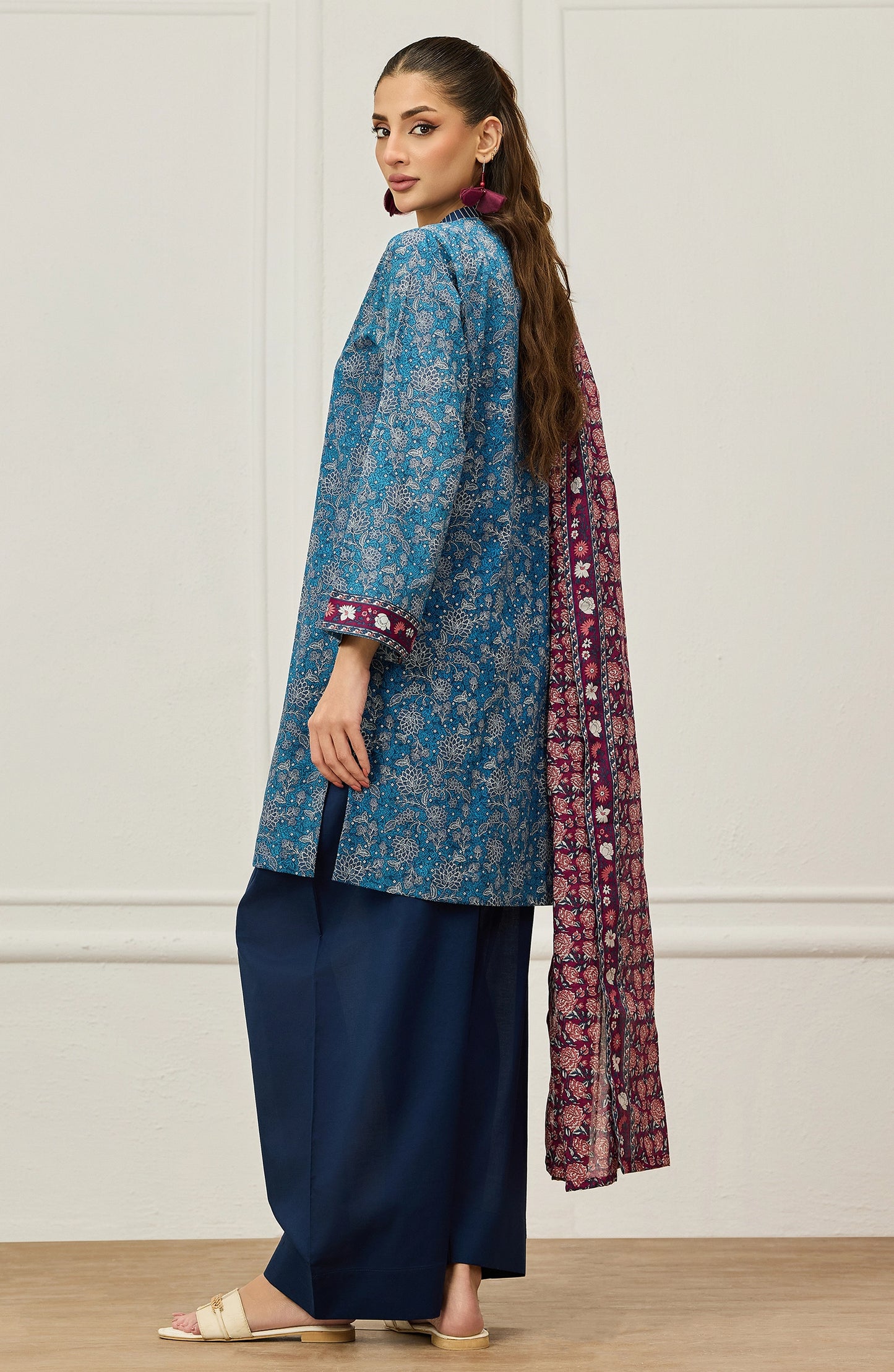 Unstitched | 3 Piece | Printed | Lawn Shirt | OTL-20626/U BLUE