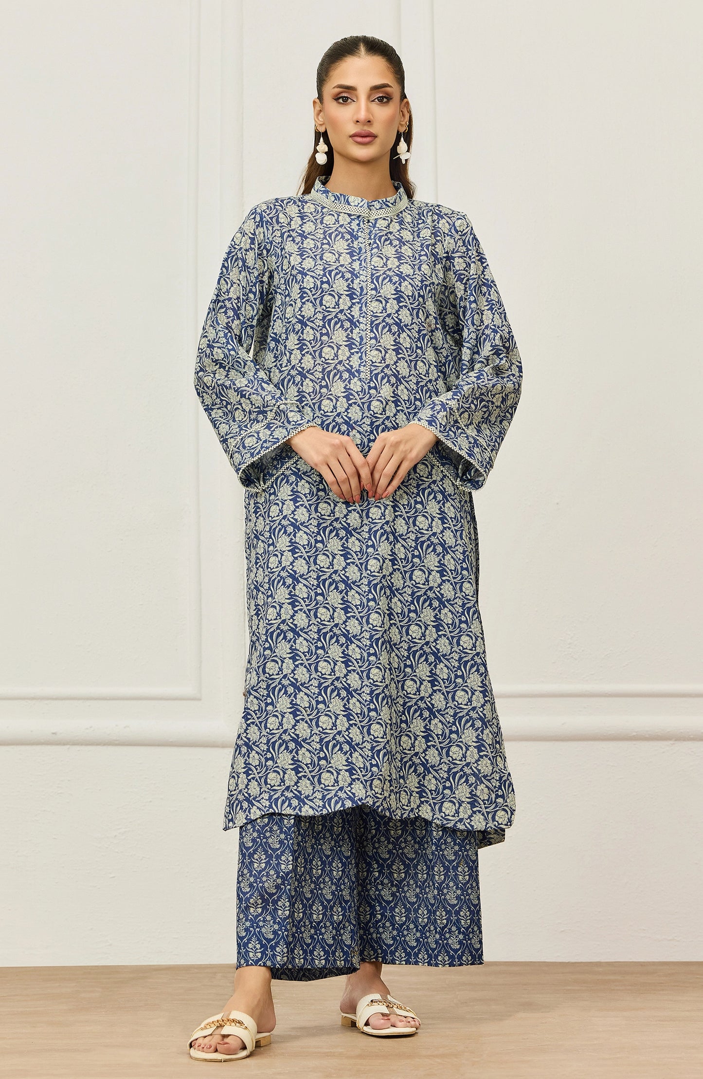 Stitched | 2 Piece | Printed | Karandi Shirt | WRCR25S-2005/S BLUE