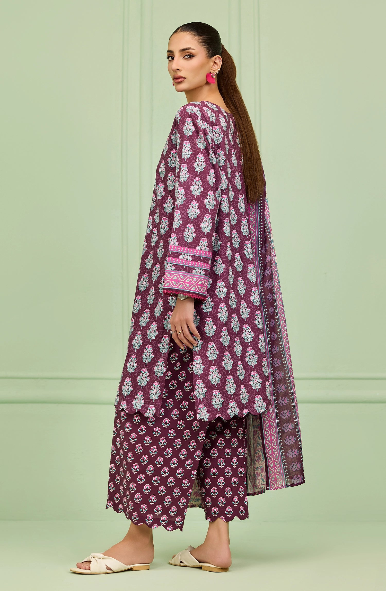 Unstitched | 3 Piece | Printed | Lawn Shirt | OTL-20516/U PURPLE