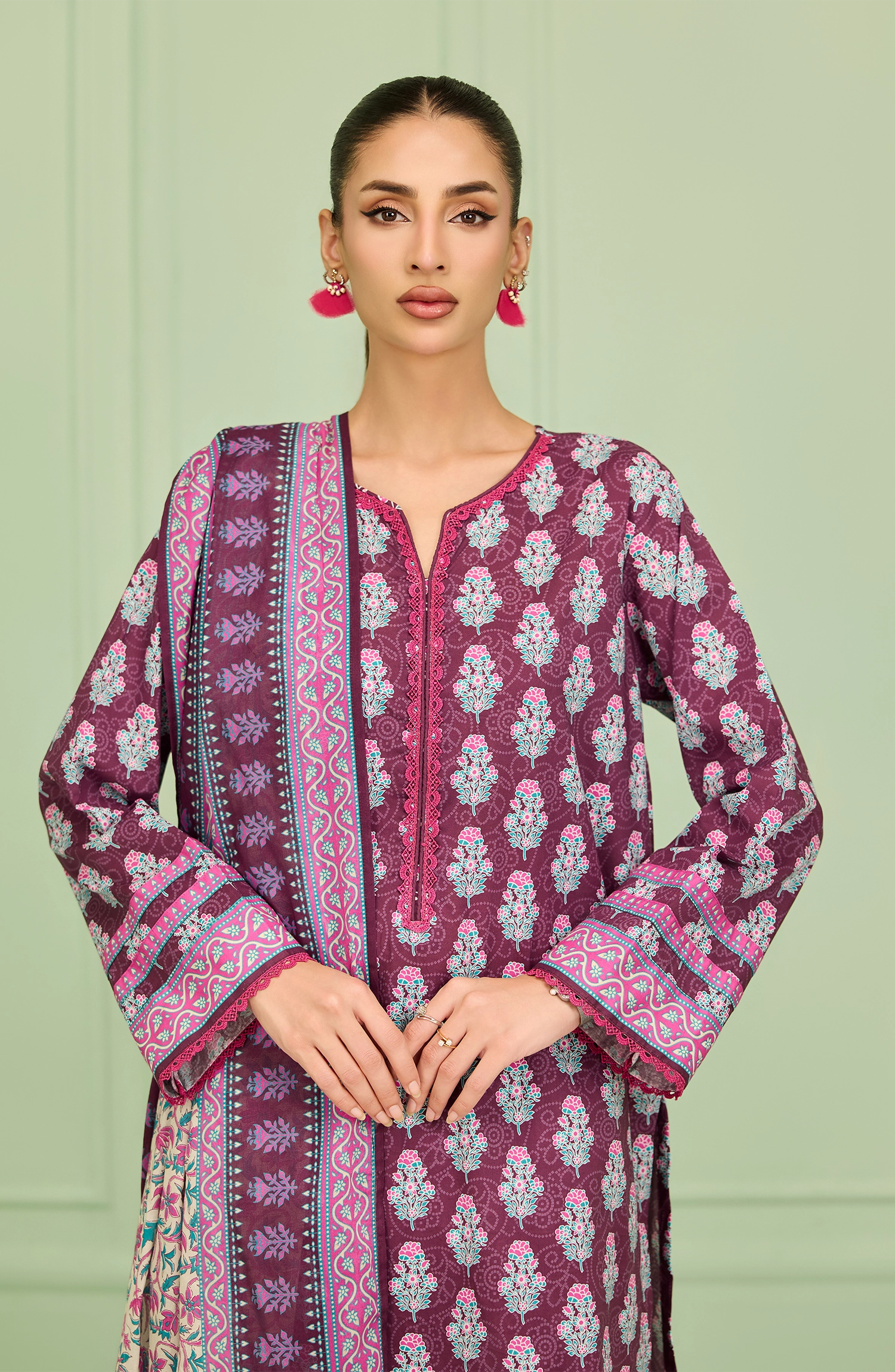 Stitched | 3 Piece | Printed | Lawn Shirt | OTL-20516/S PURPLE