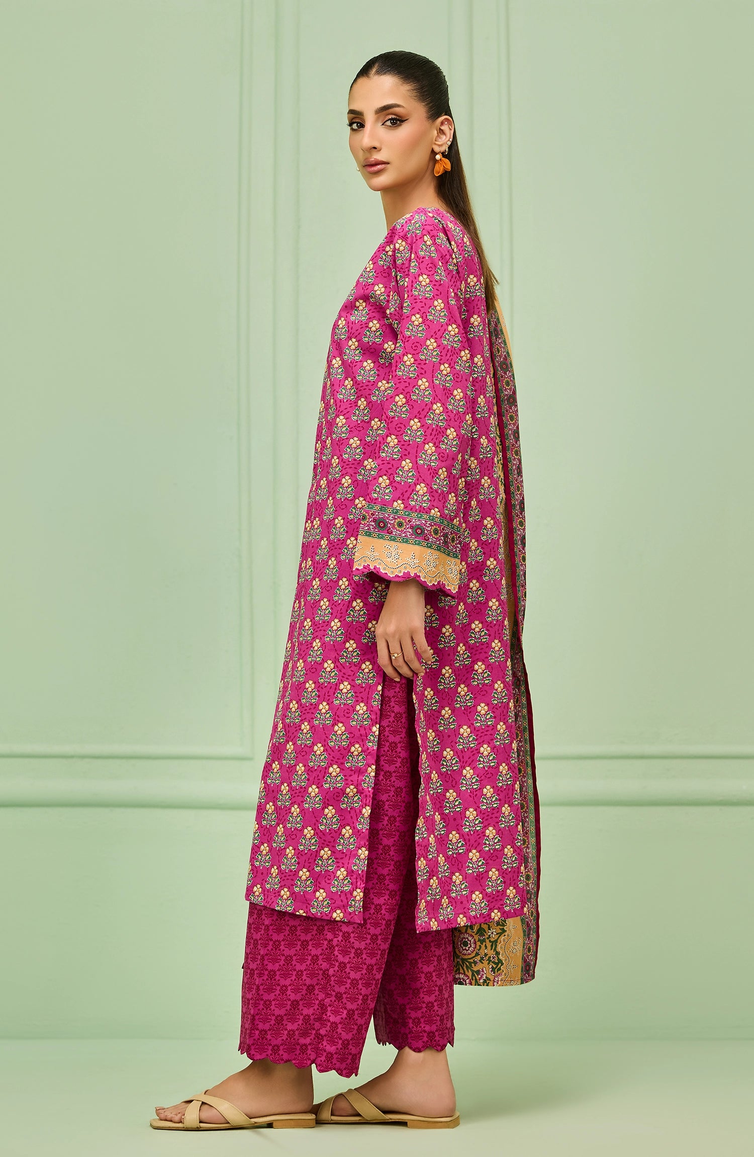 Stitched | 3 Piece | Printed | Lawn Shirt | OTL-20556/S PINK