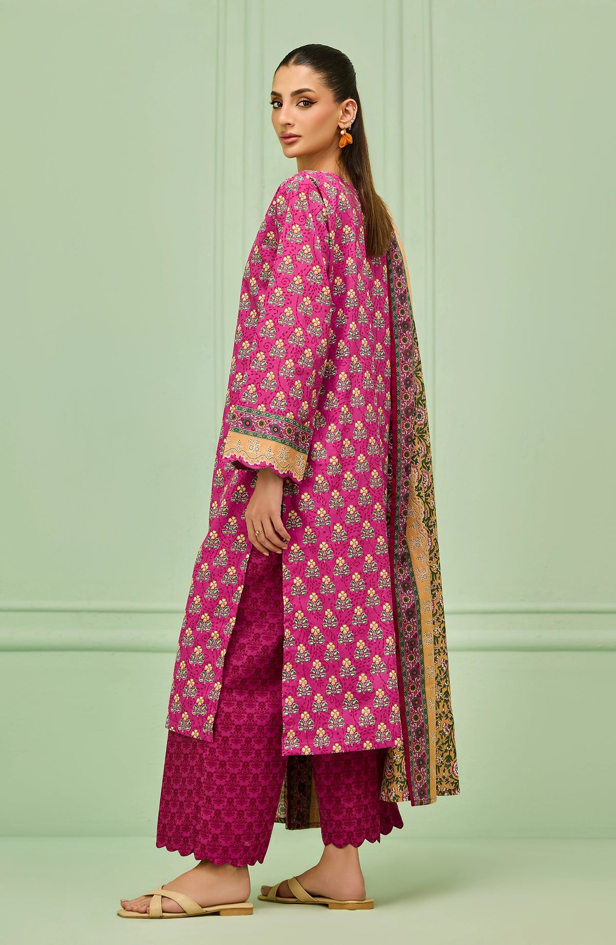 Stitched | 3 Piece | Printed | Lawn Shirt | OTL-20556/S PINK