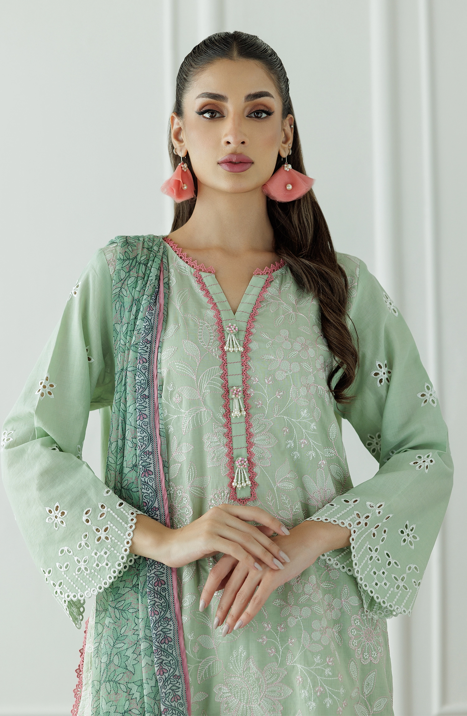 Stitched | 3 Piece | Luxury Premium Embroidered | OTL-25-046