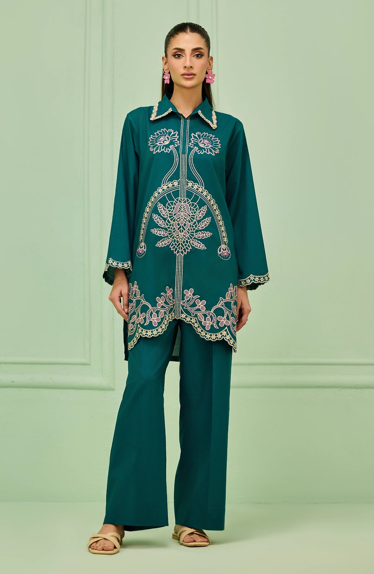 Stitched | 2 Piece | Embroidered | Lawn Shirt | WRHC26S-2016/S TEAL