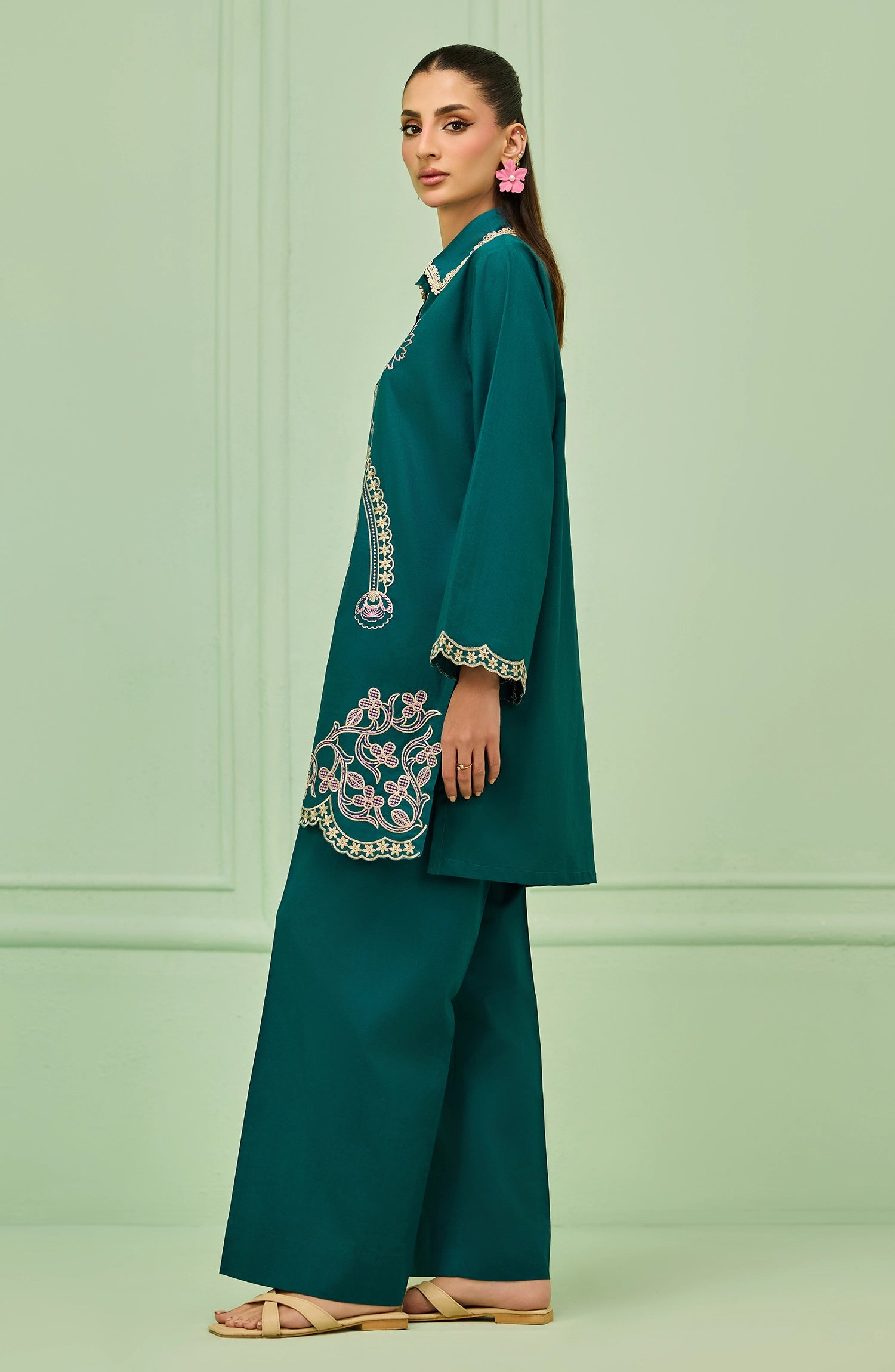 Stitched | 2 Piece | Embroidered | Lawn Shirt | WRHC26S-2016/S TEAL
