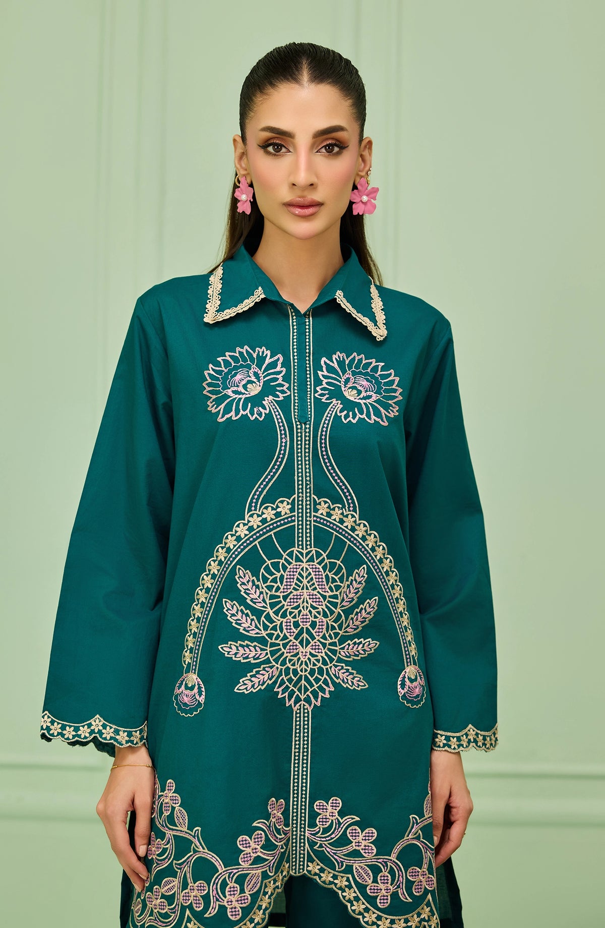 Stitched | 2 Piece | Embroidered | Lawn Shirt | WRHC26S-2016/S TEAL