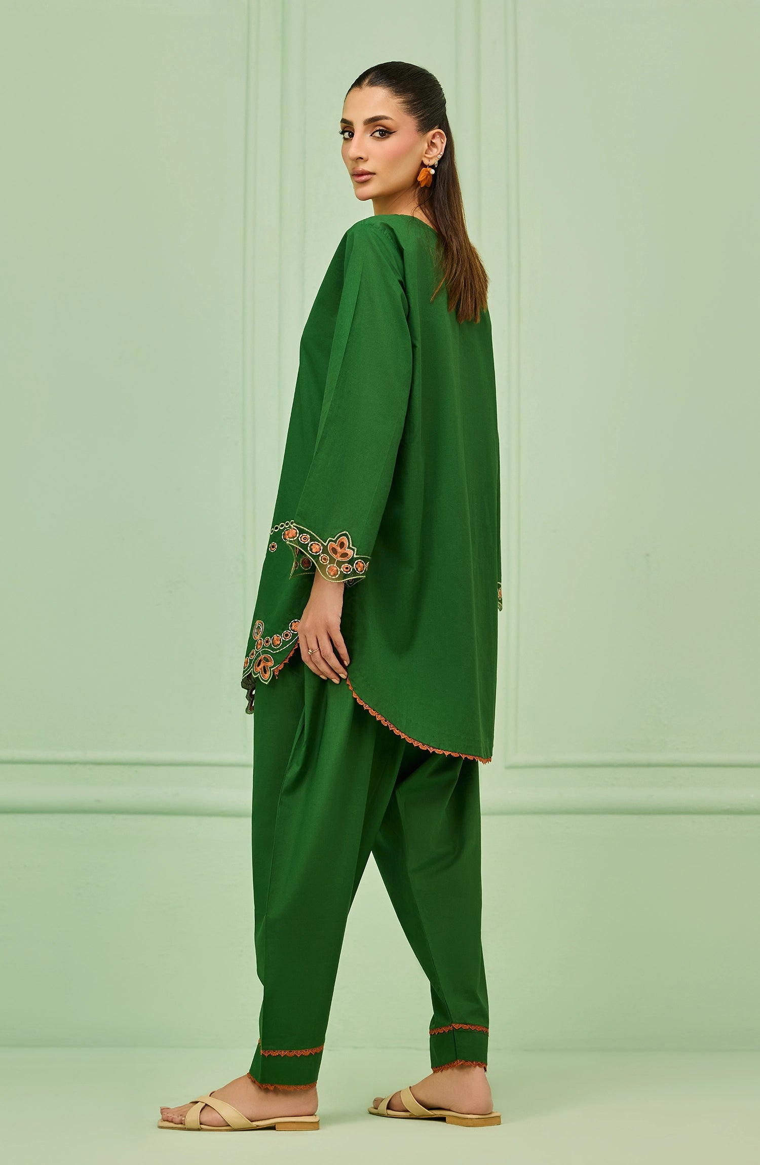 Stitched | 2 Piece | Embroidered | Lawn Shirt | WRHC26S-2014/S GREEN