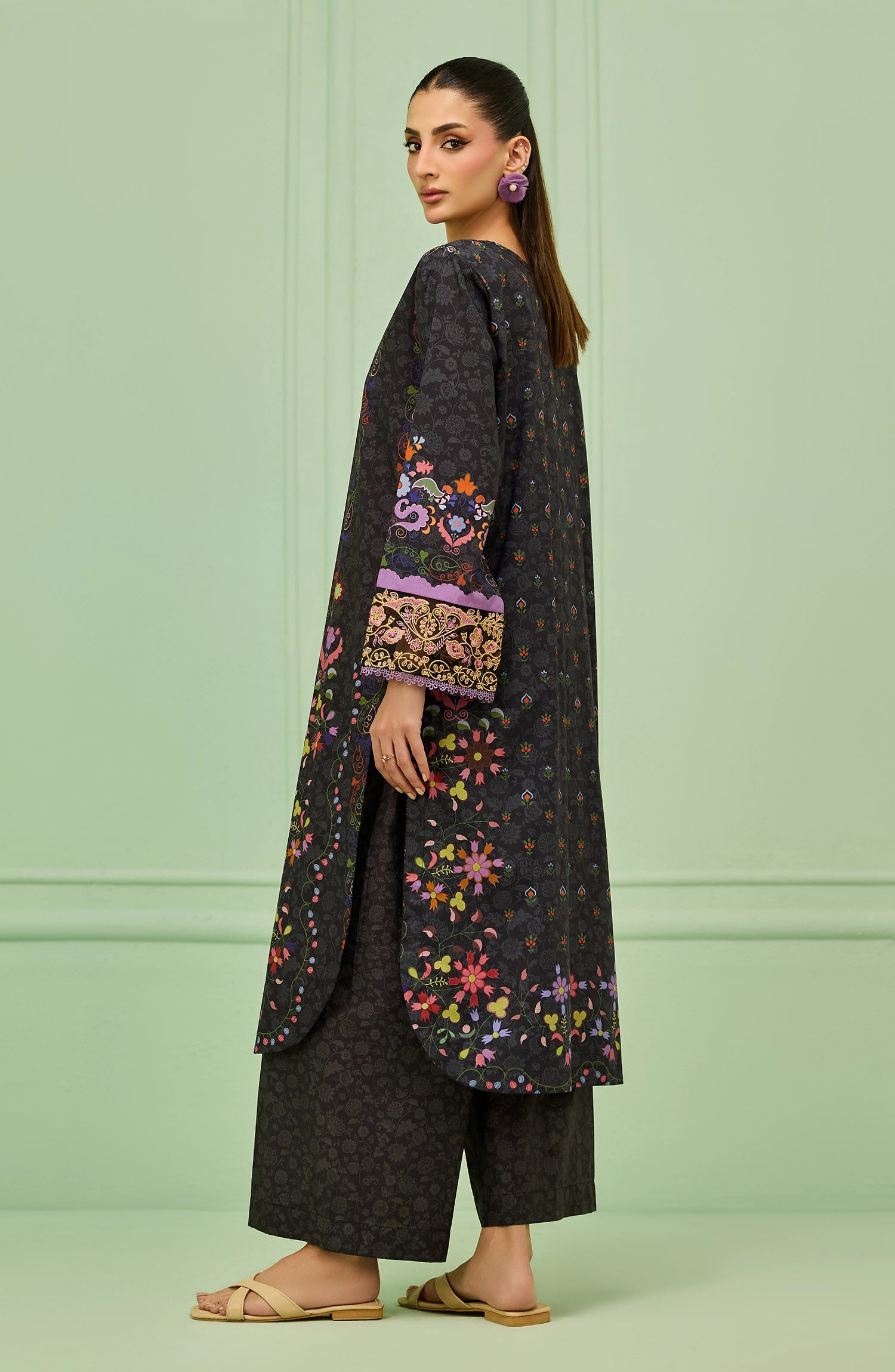 Stitched | 2 Piece | Printed | Lawn Shirt | WRFC26S-1001/S BLACK MAC BOOK
