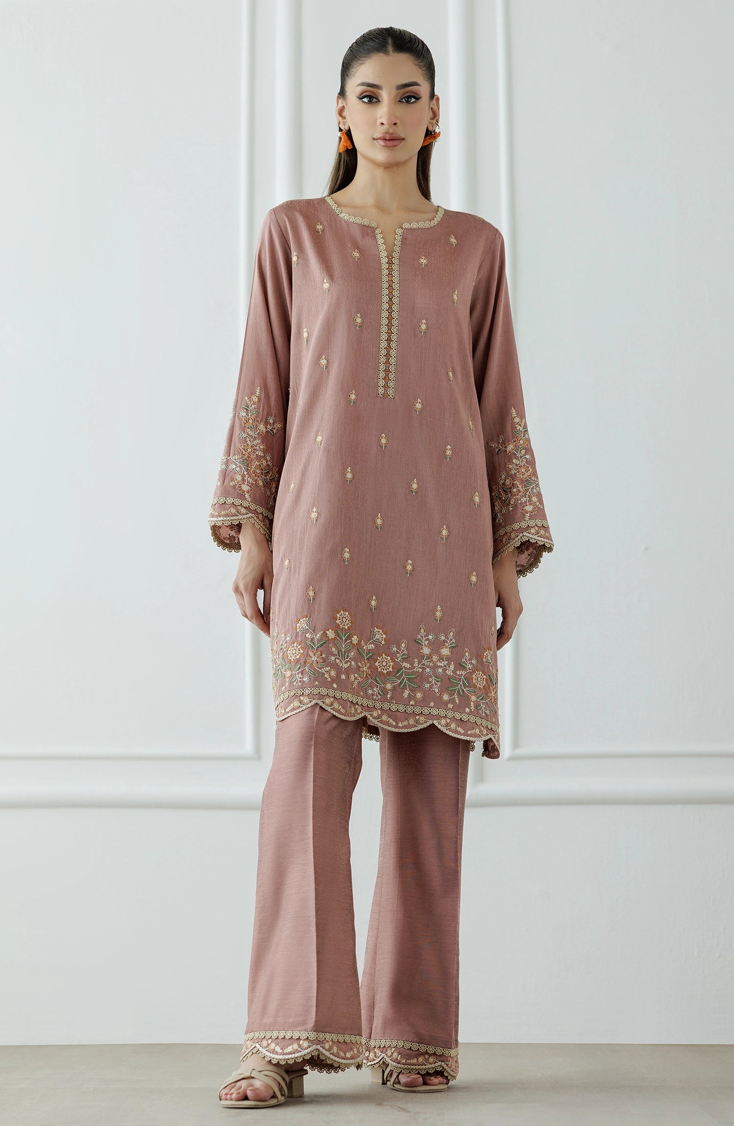 Stitched | 2 Piece | Embroidered | Cotton Silk Shirt | WRHC25S-2002/S MAGENTA
