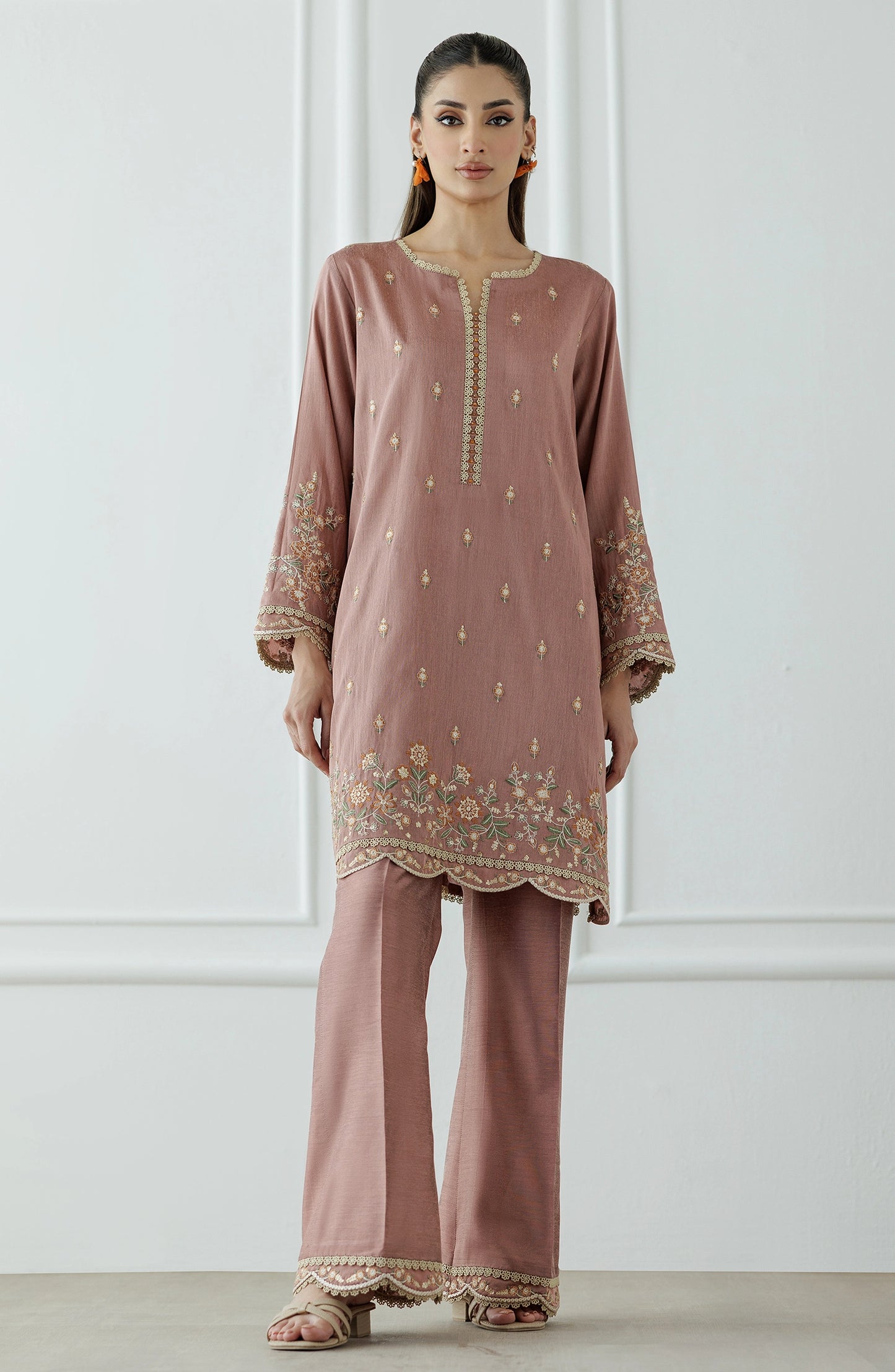 Stitched | 2 Piece | Embroidered | Cotton Silk Shirt | WRHC25S-2002/S MAGENTA