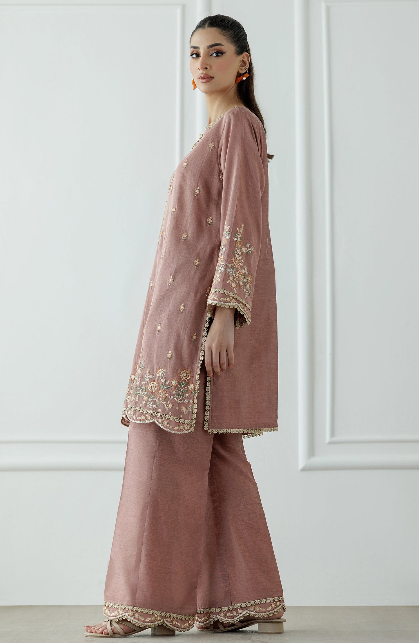 Stitched | 2 Piece | Embroidered | Cotton Silk Shirt | WRHC25S-2002/S MAGENTA