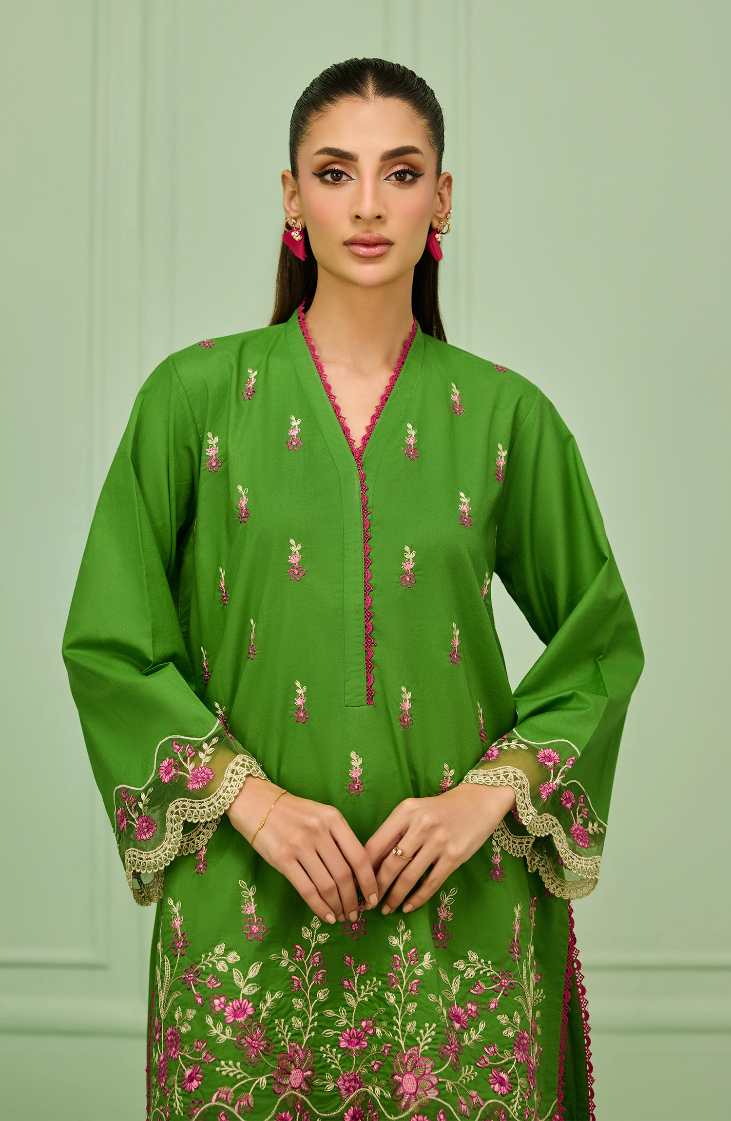 Stitched | 2 Piece | Embroidered | Lawn Shirt | WRHC26S-2017/S GREEN