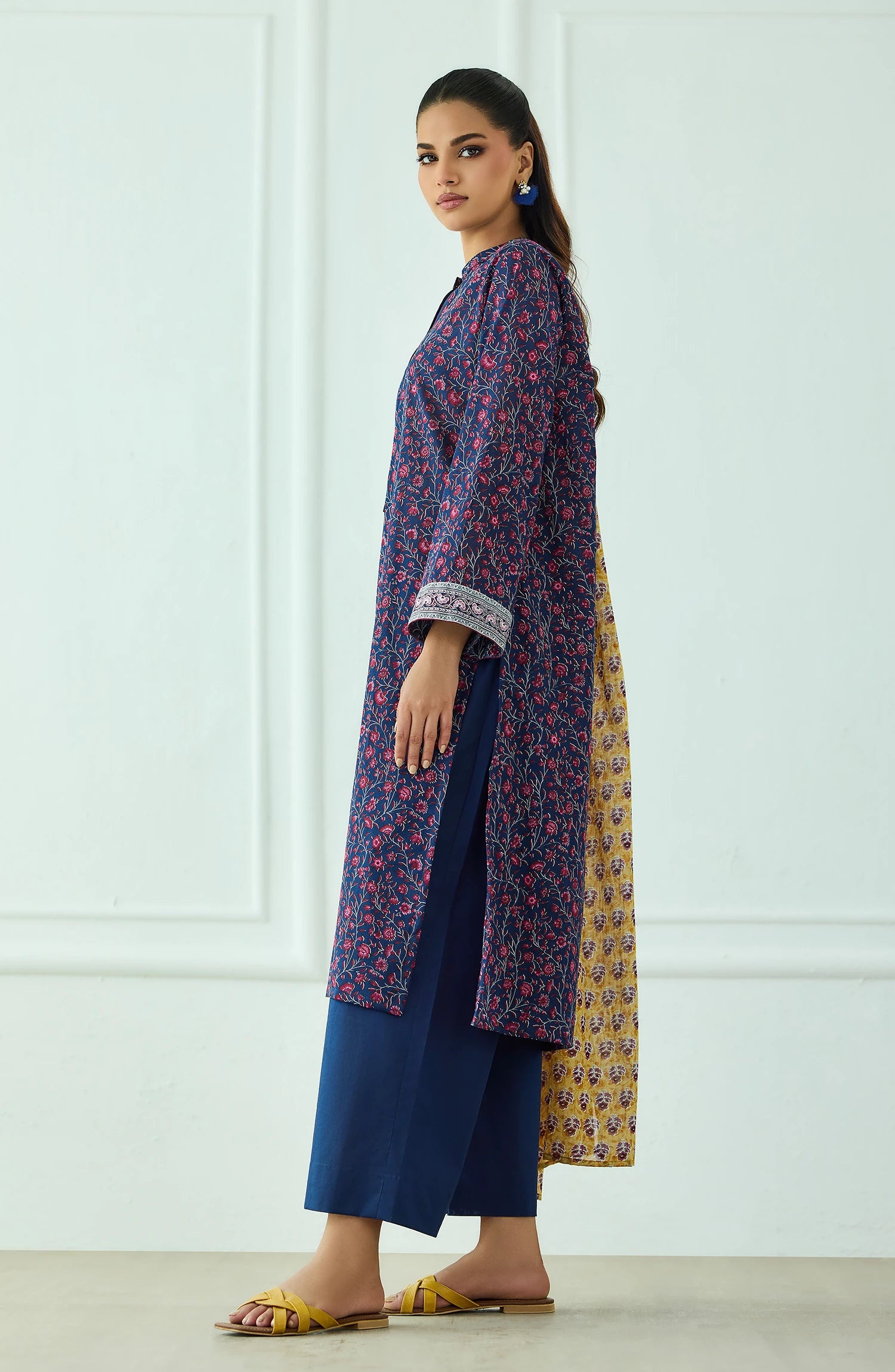Unstitched | 3 Piece | Printed | Lawn Shirt | OTL-20535/U BLUE
