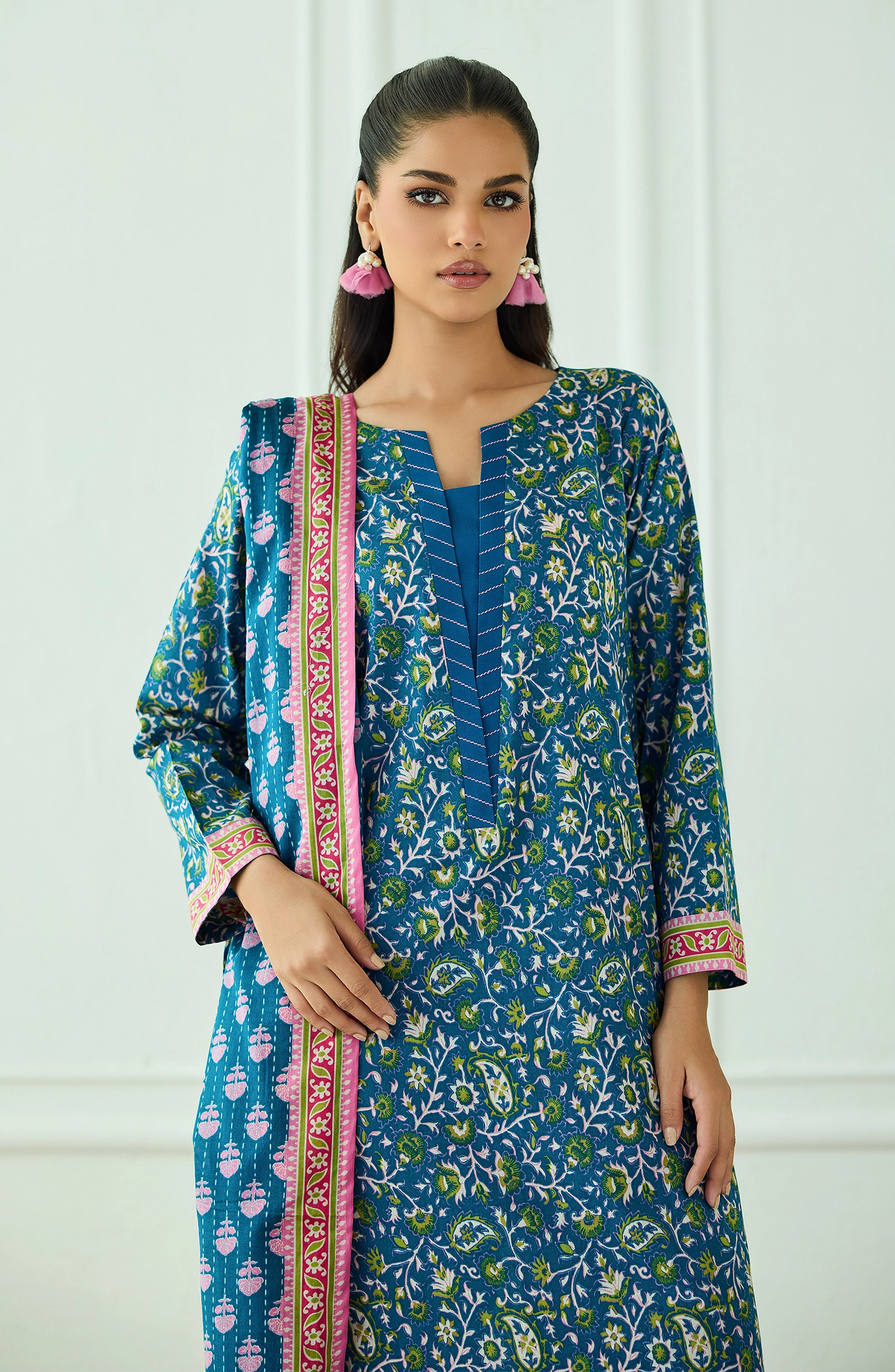 Stitched | 3 Piece | Printed | Lawn Shirt | OTL-20355/S TEAL