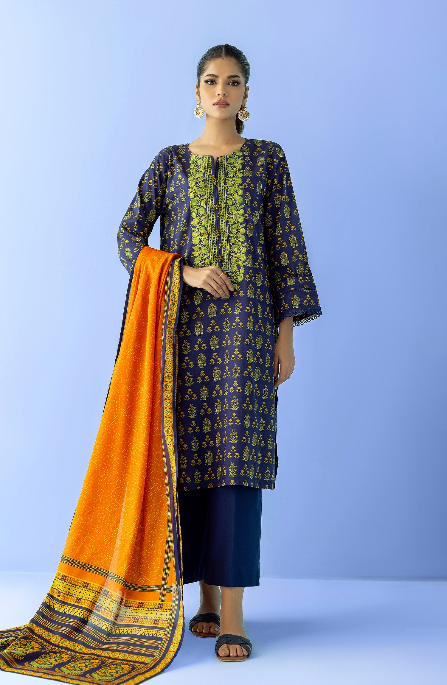 Stitched | 2 Piece | Embroidered Lawn | NRDS-24-025