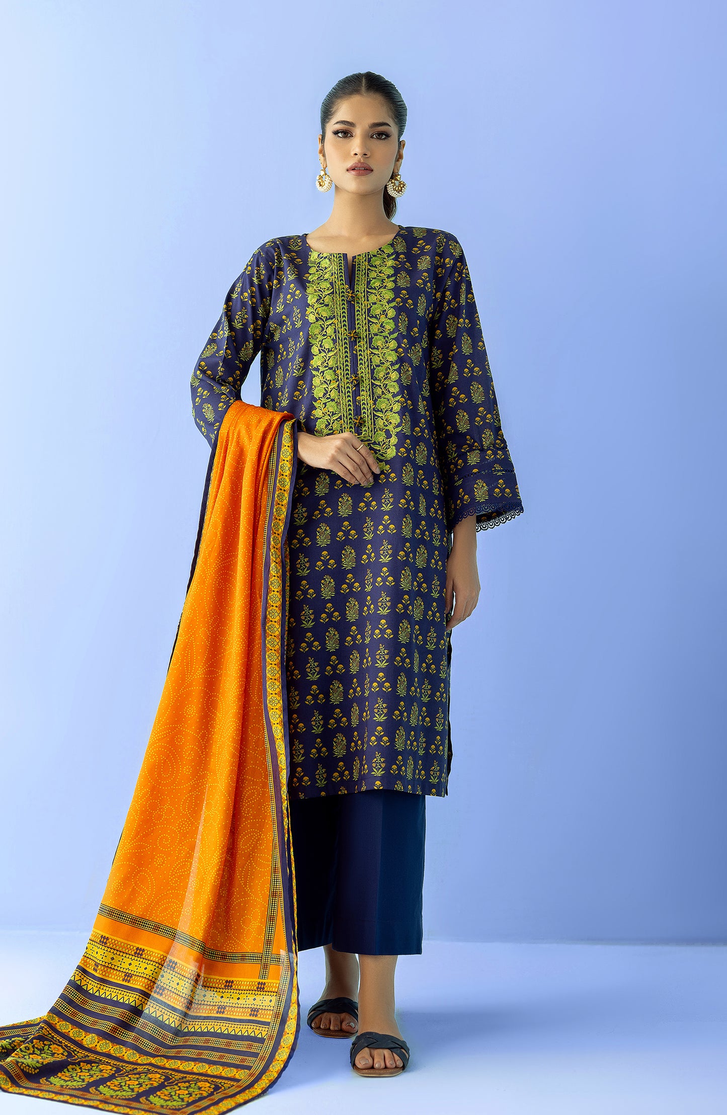 Stitched | 2 Piece | Embroidered Lawn | NRDS-24-025