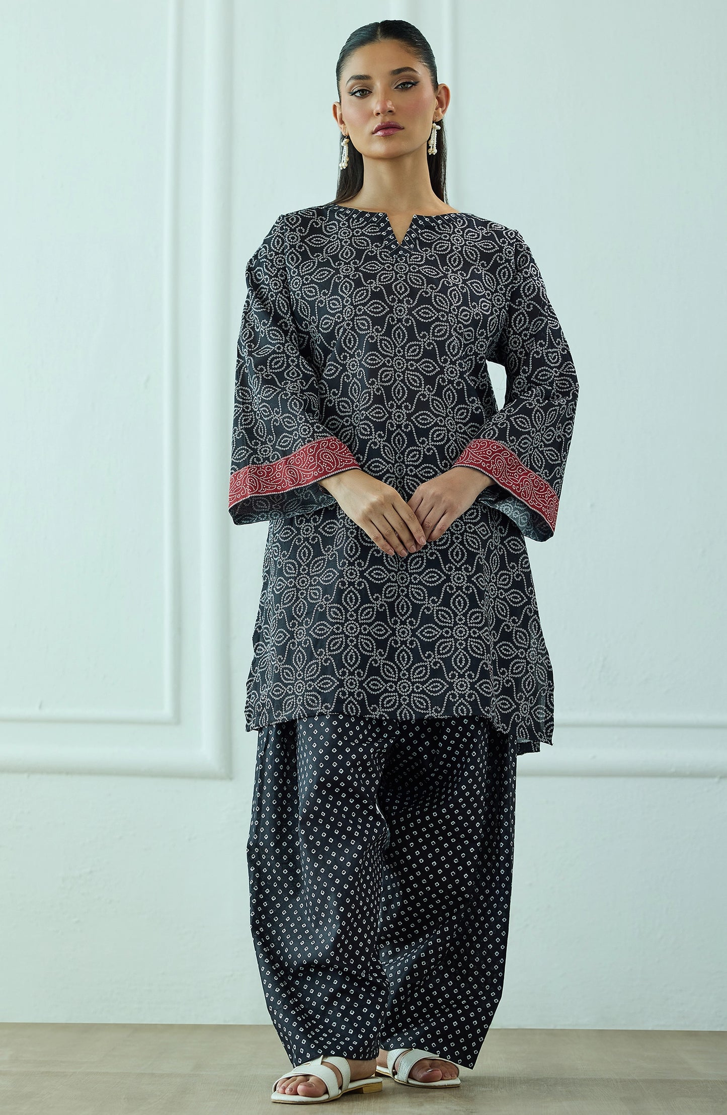 Stitched | 2 Piece | Printed | Lawn Jacquard Shirt | WRCJ25S-2057/S BLACK