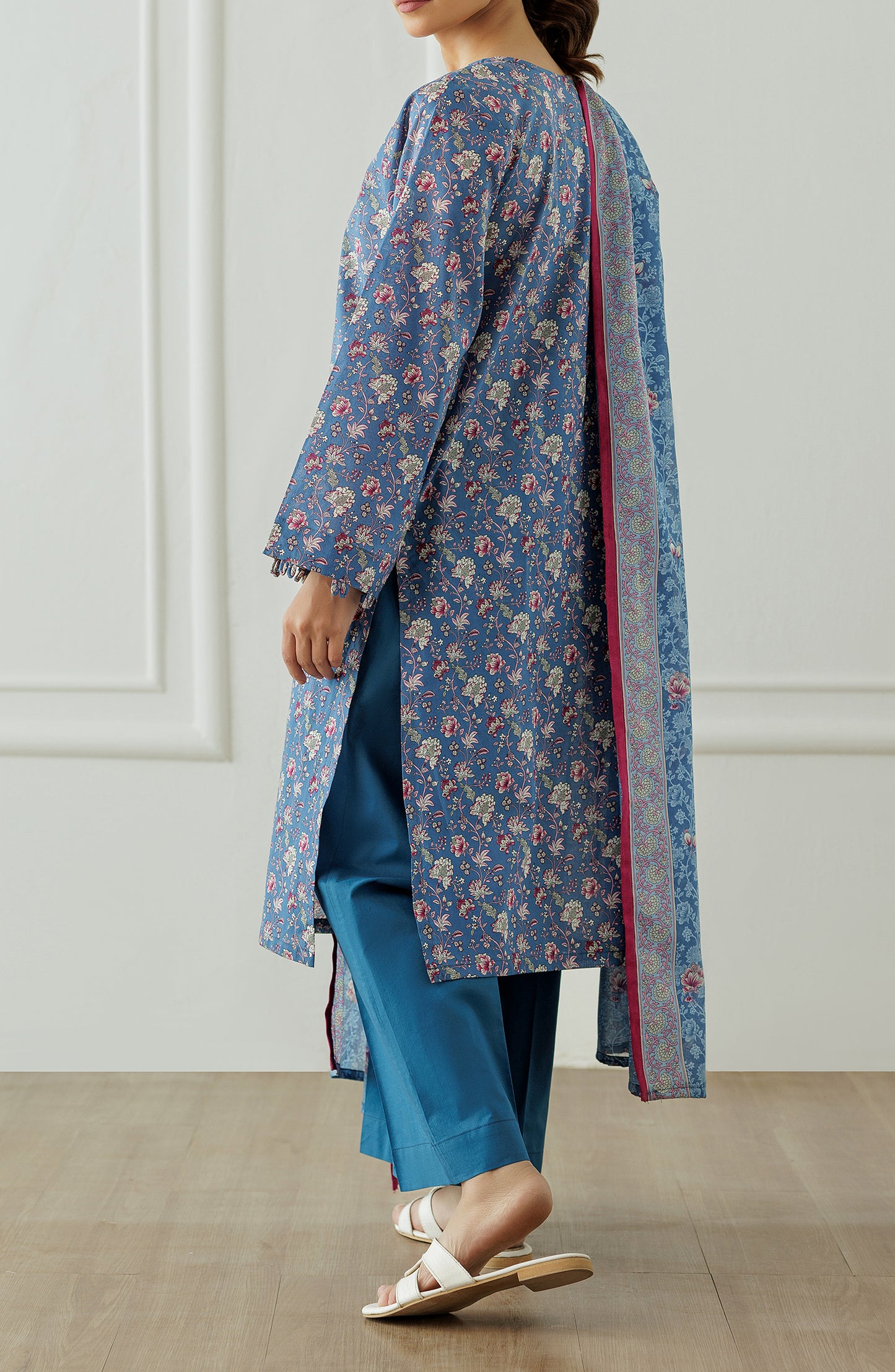 Stitched Printed Shirt Dupatta & Pant - 3 Piece - OTL-25-012