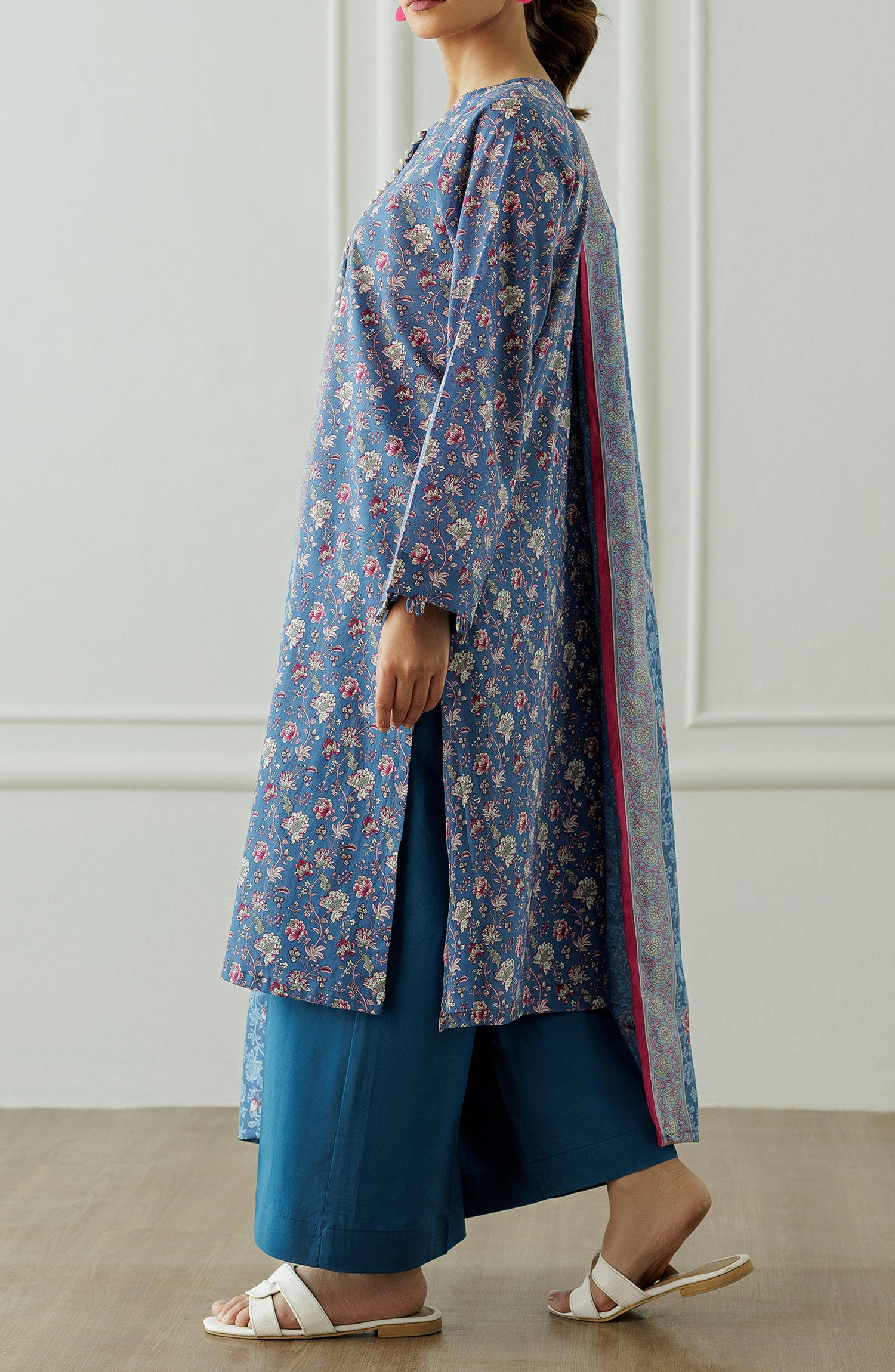 Stitched Printed Shirt Dupatta & Pant - 3 Piece - OTL-25-012