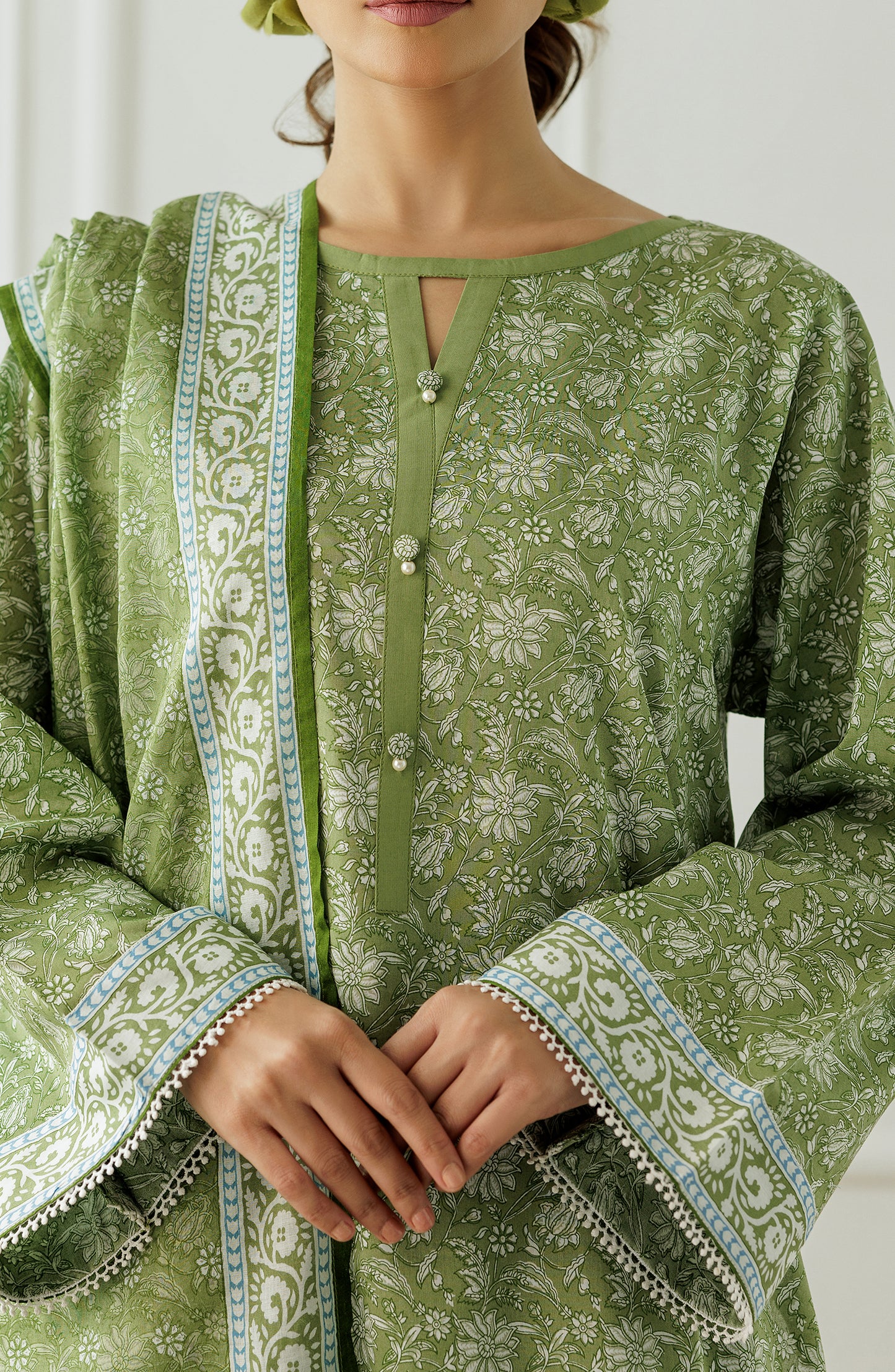 Unstitched Printed Shirt Dupatta & Pant - 3 Piece - OTL-25-295
