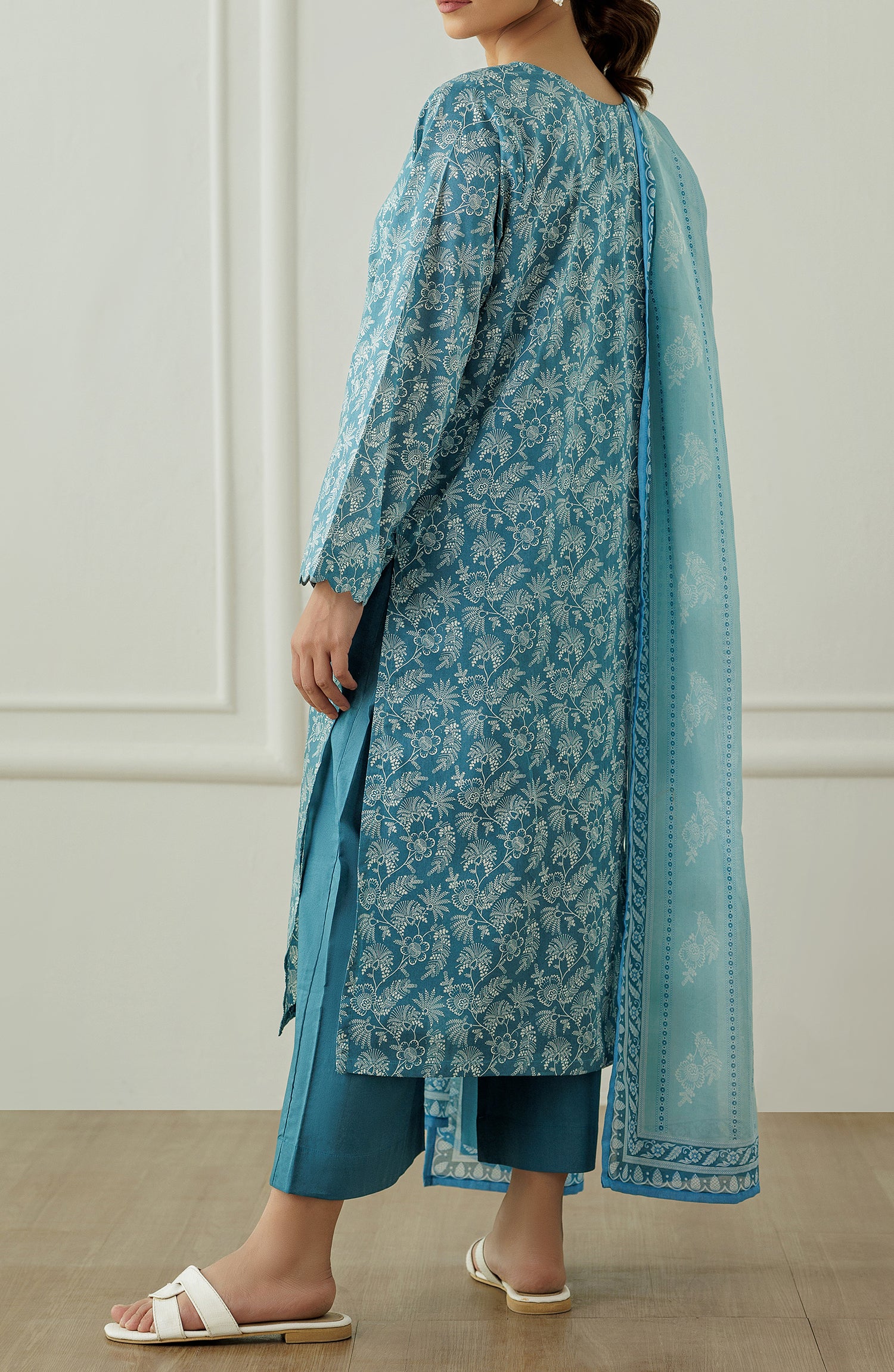 Stitched Printed Shirt Dupatta & Pant - 3 Piece - OTL-25-296