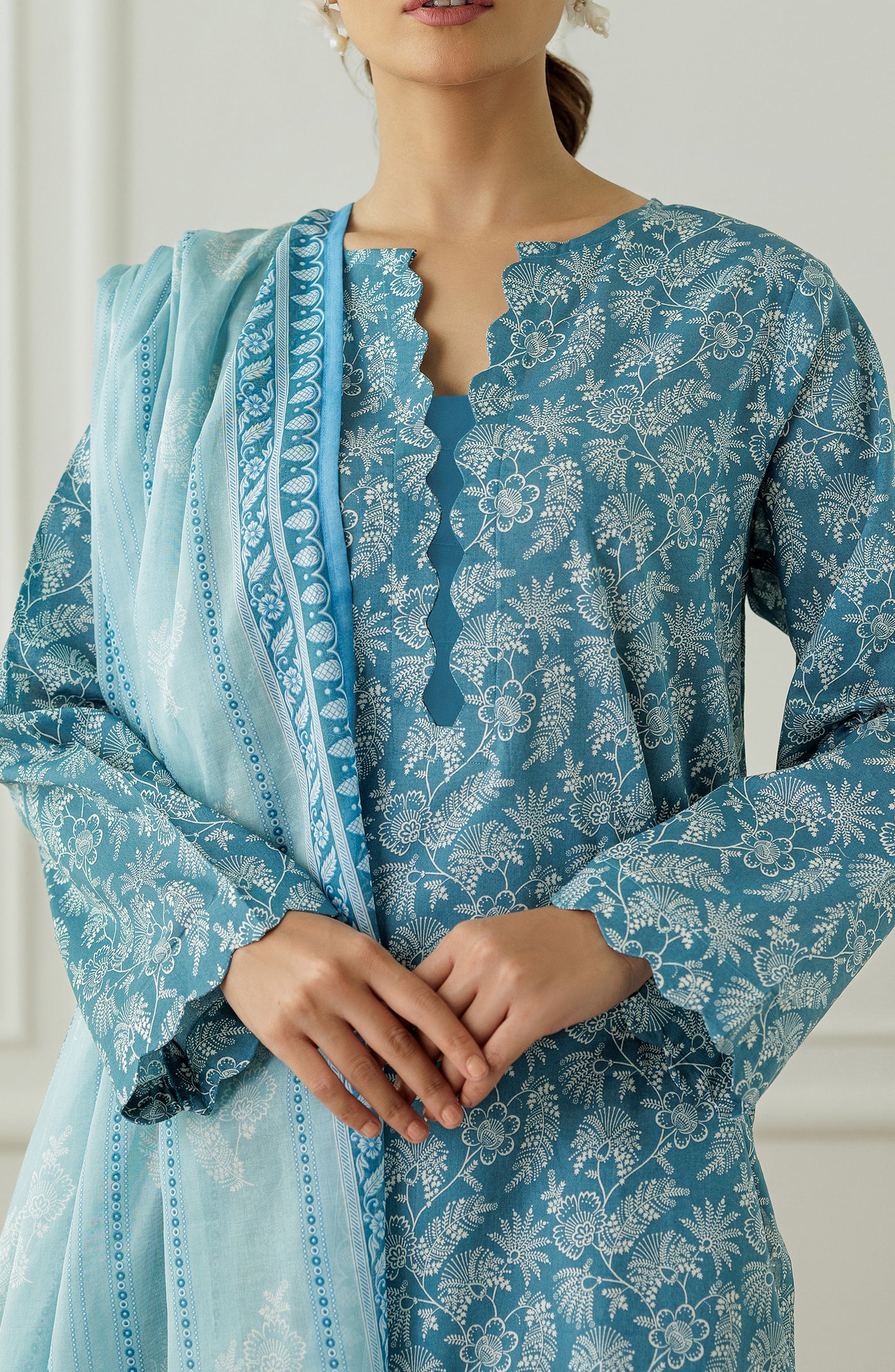 Stitched Printed Shirt Dupatta & Pant - 3 Piece - OTL-25-296