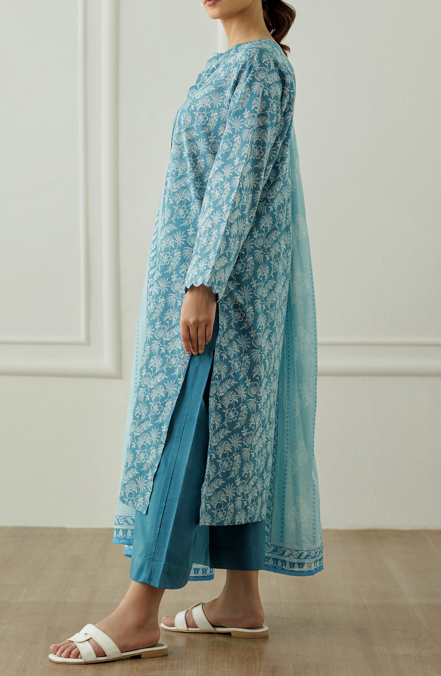 Stitched Printed Shirt Dupatta & Pant - 3 Piece - OTL-25-296