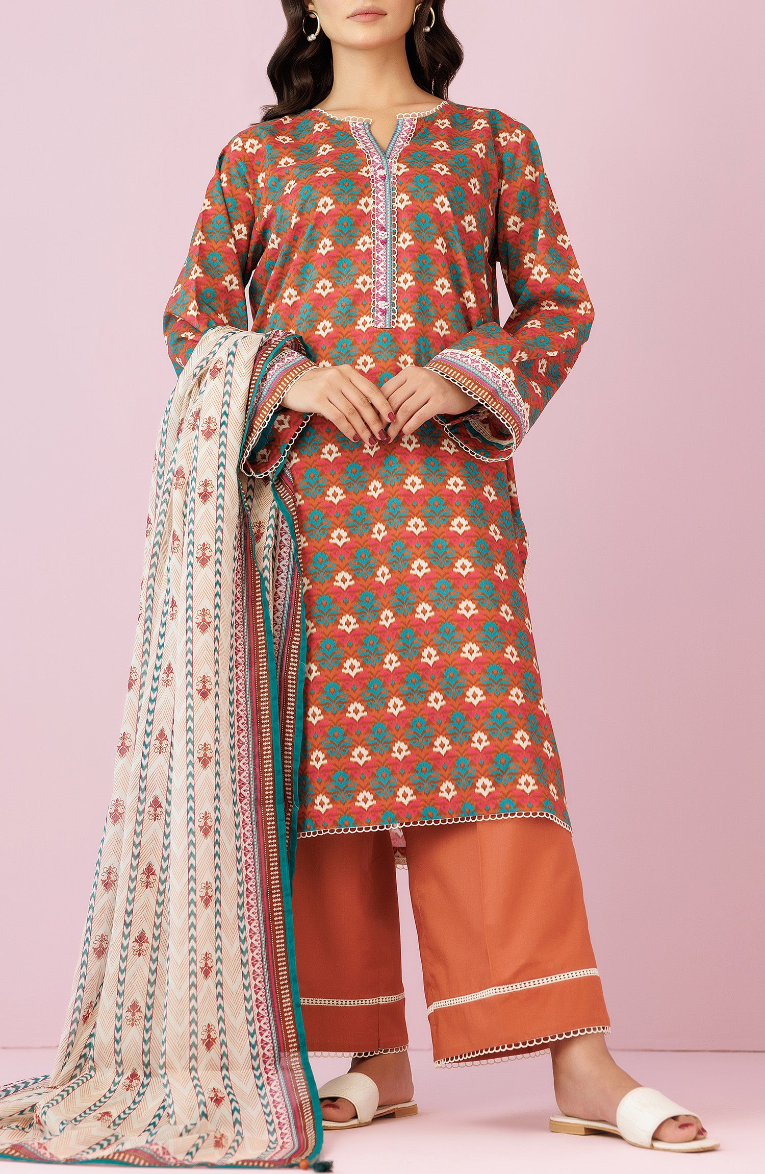 Unstitched | 3 Piece | Printed Lawn | OTL-24-115