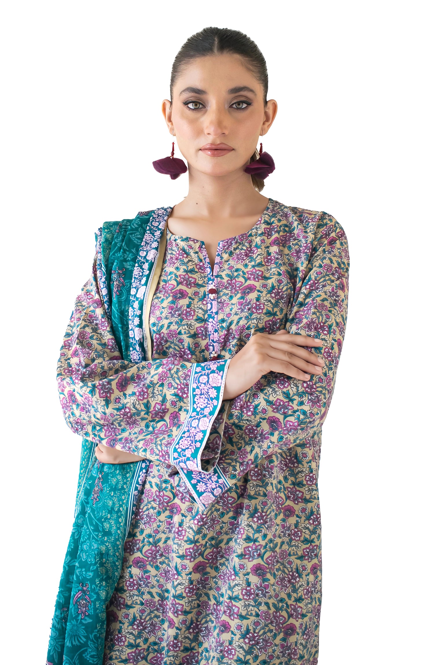 Stitched | 3 Piece | Printed Lawn | OTL-24-436