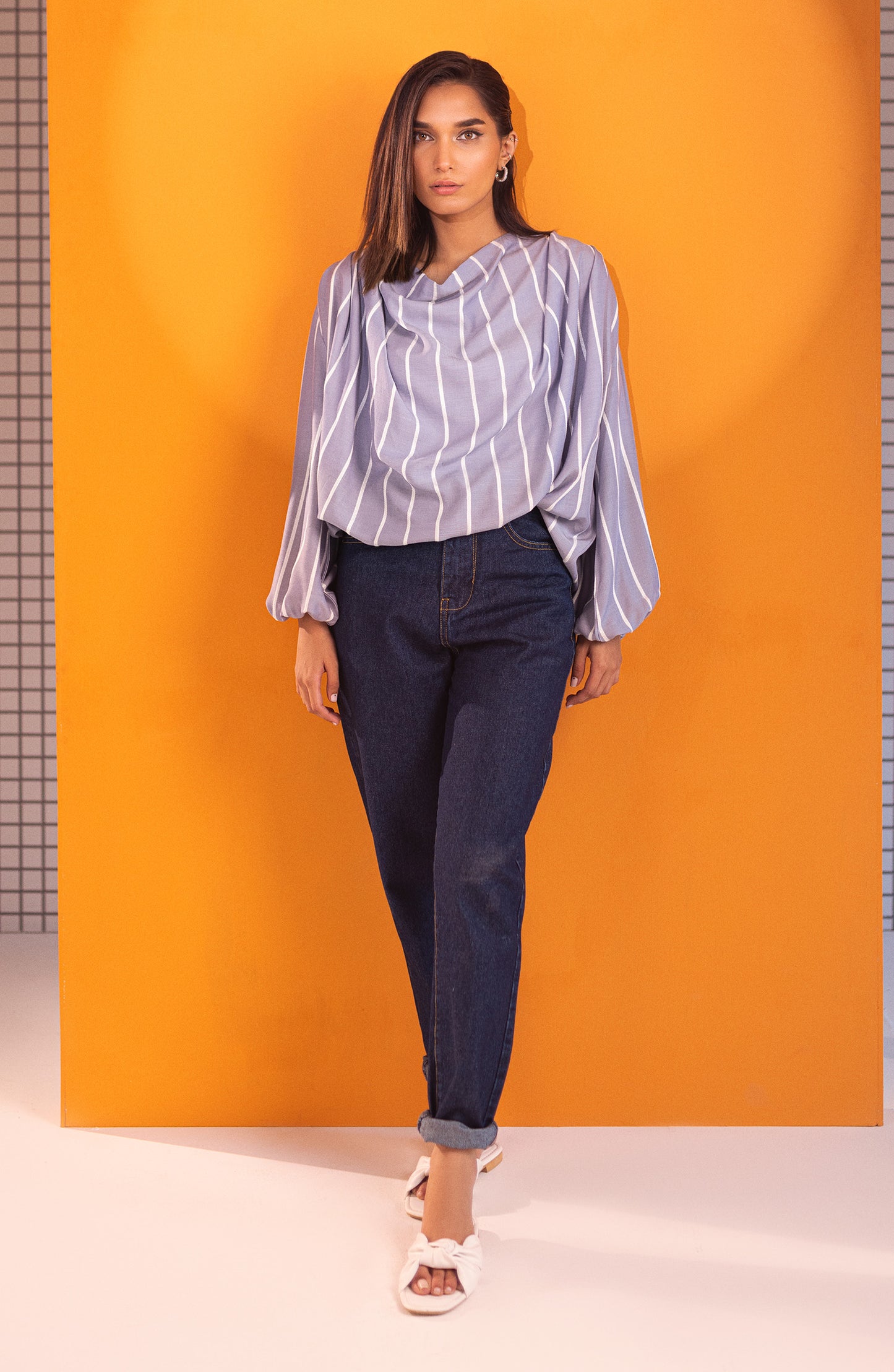NW-CT-PL-23-018 GREY COTTON SCSHIRT READY TO WEAR SHIRT