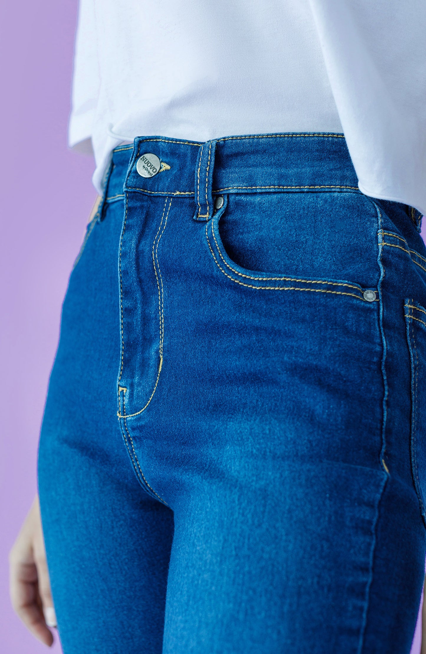 NW-J-SF-22-002 D.BLUE DENIM SCJEANS WESTERN JEANS