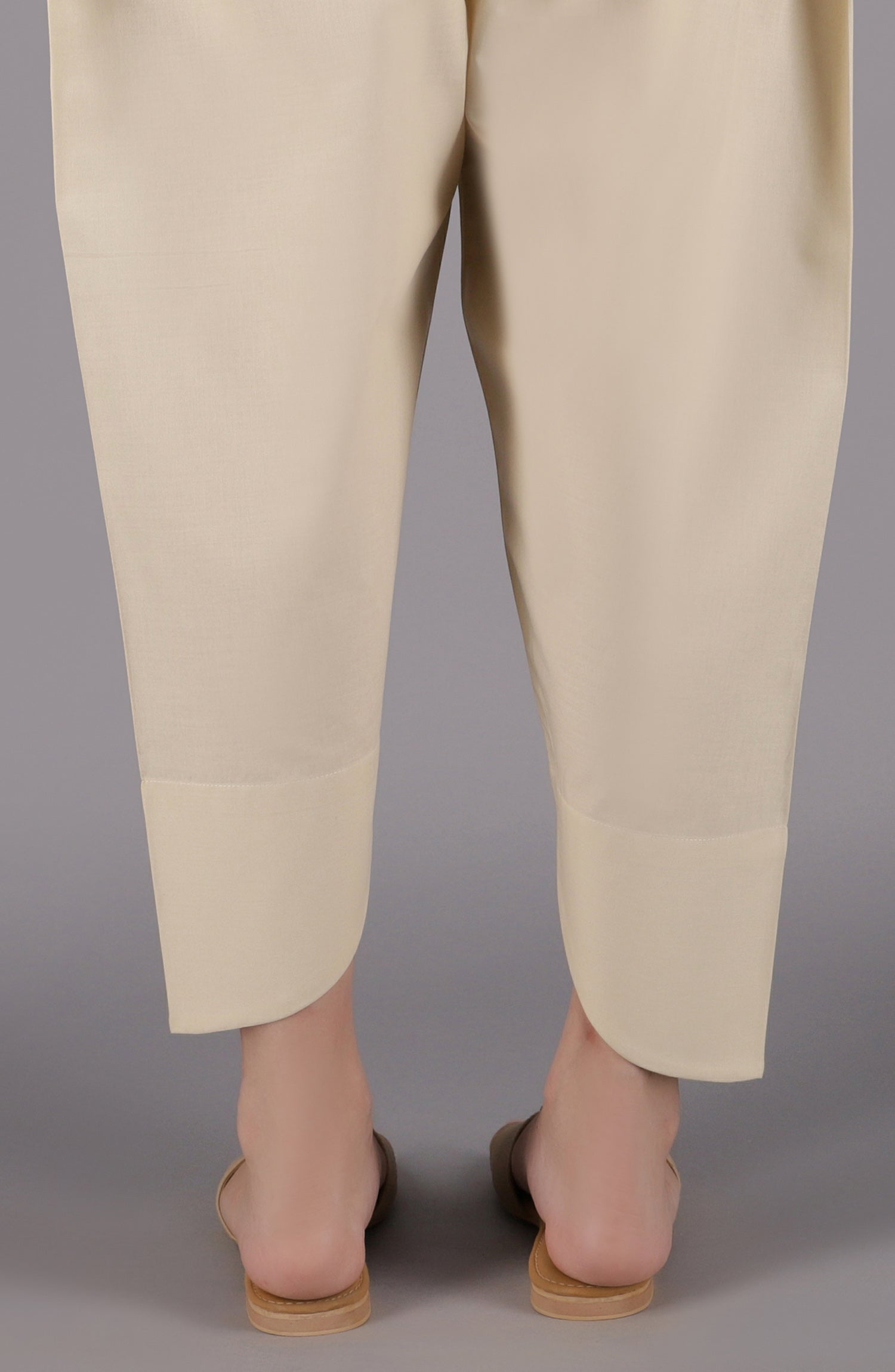 NRP-106/S BEIGE CAMBRIC SCSHALWAR STITCHED BOTTOMS SHALWAR