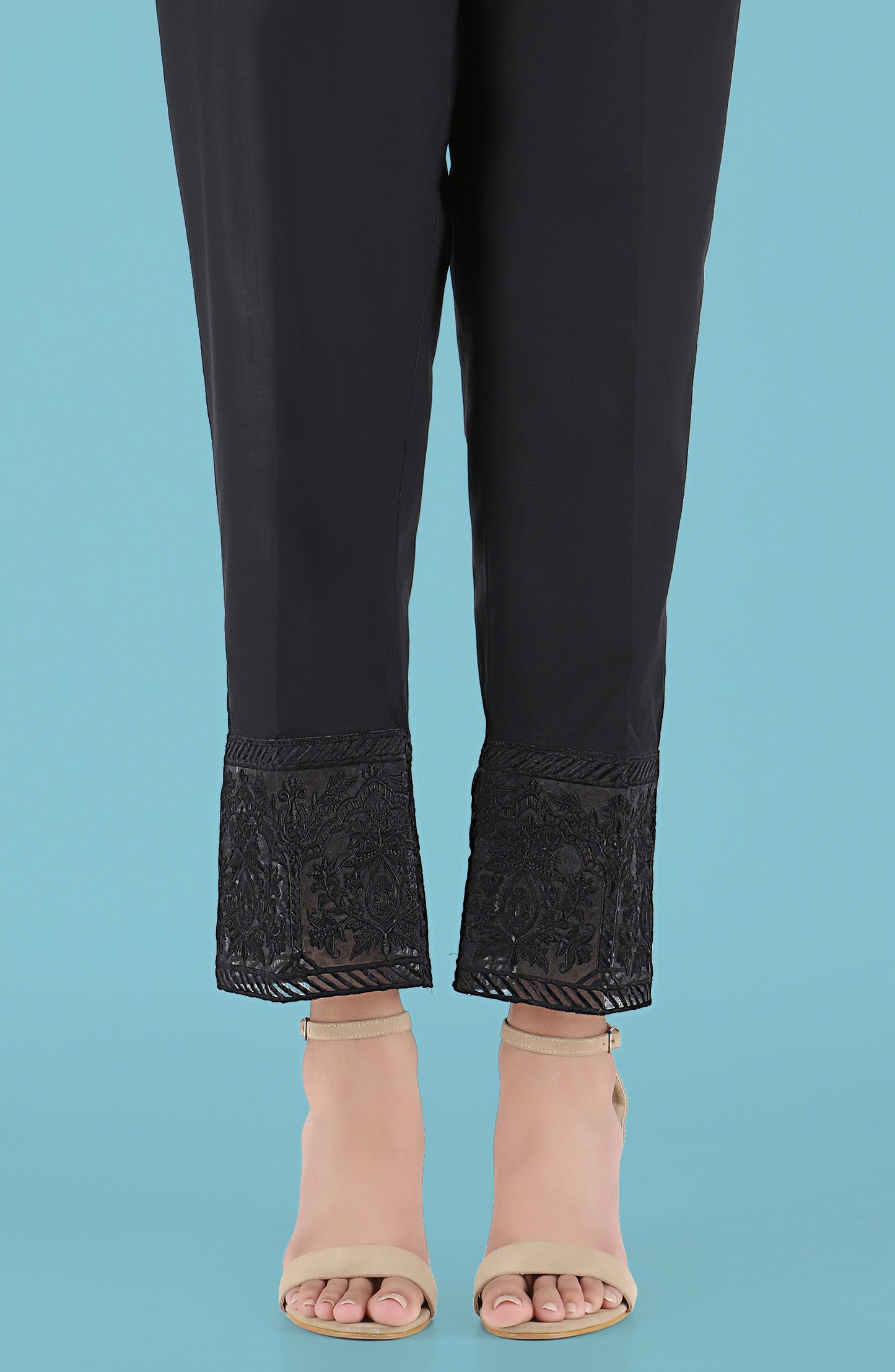Stitched | Embroidered Trouser | NRPE-032 BLACK