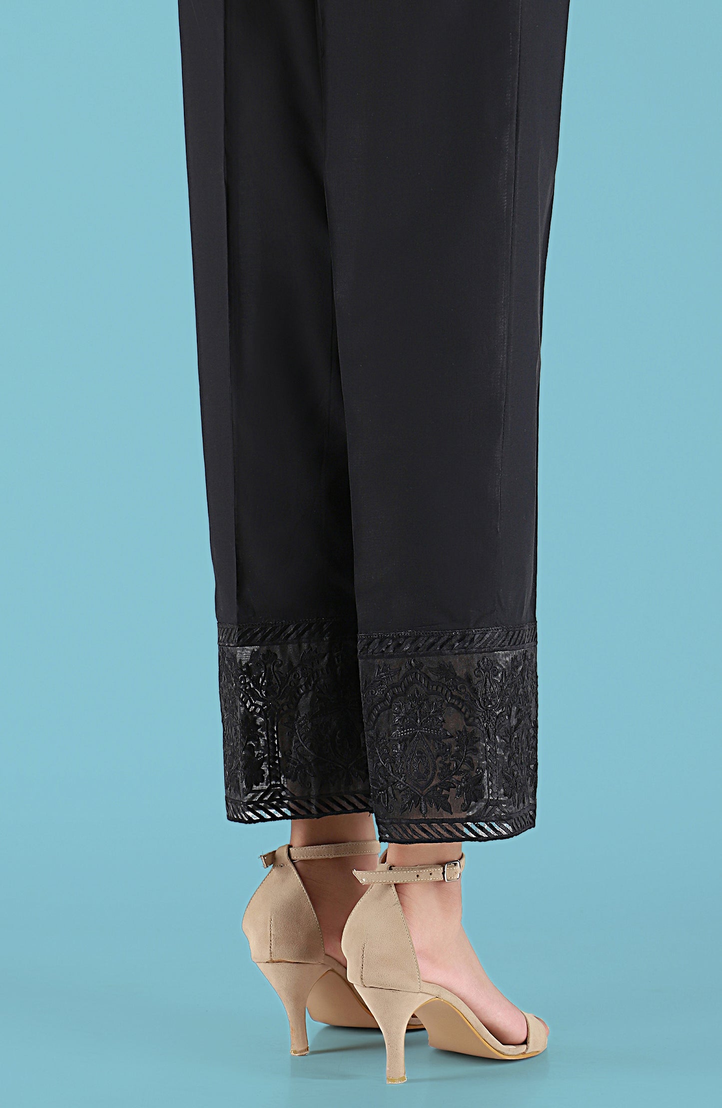 Stitched | Embroidered Trouser | NRPE-032 BLACK